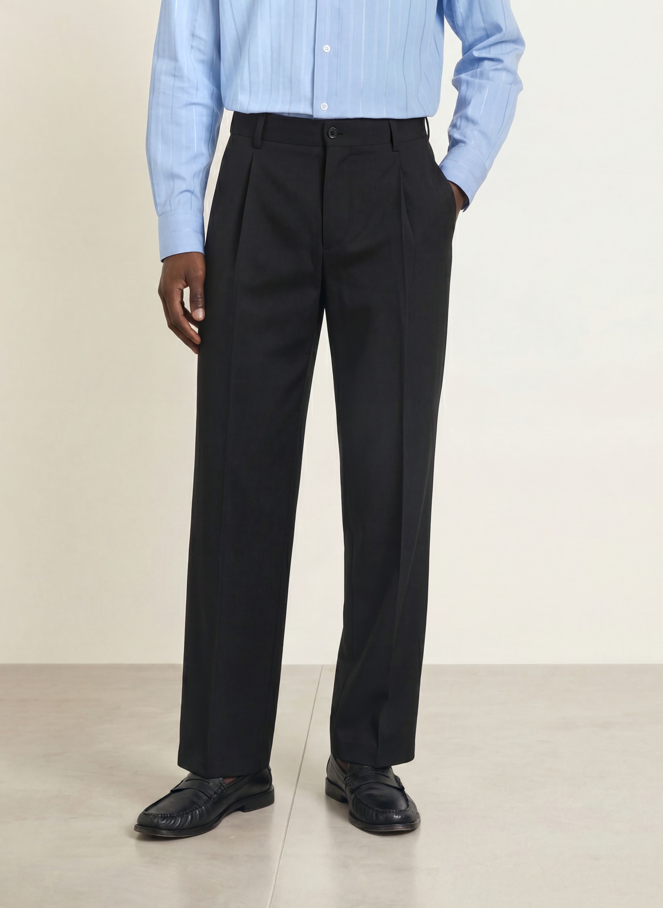 STRELLSON JAROD2 Loose Fit Pants: BLACK