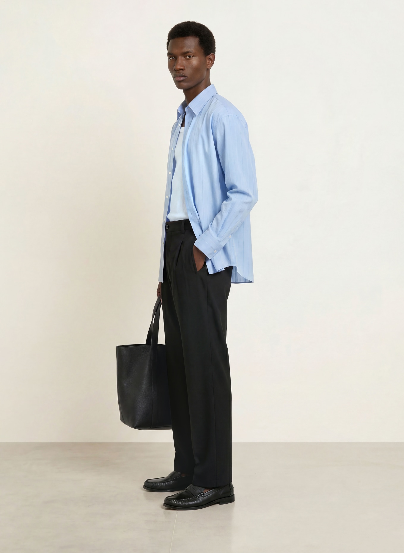 STRELLSON JAROD2 Loose Fit Pants: BLACK