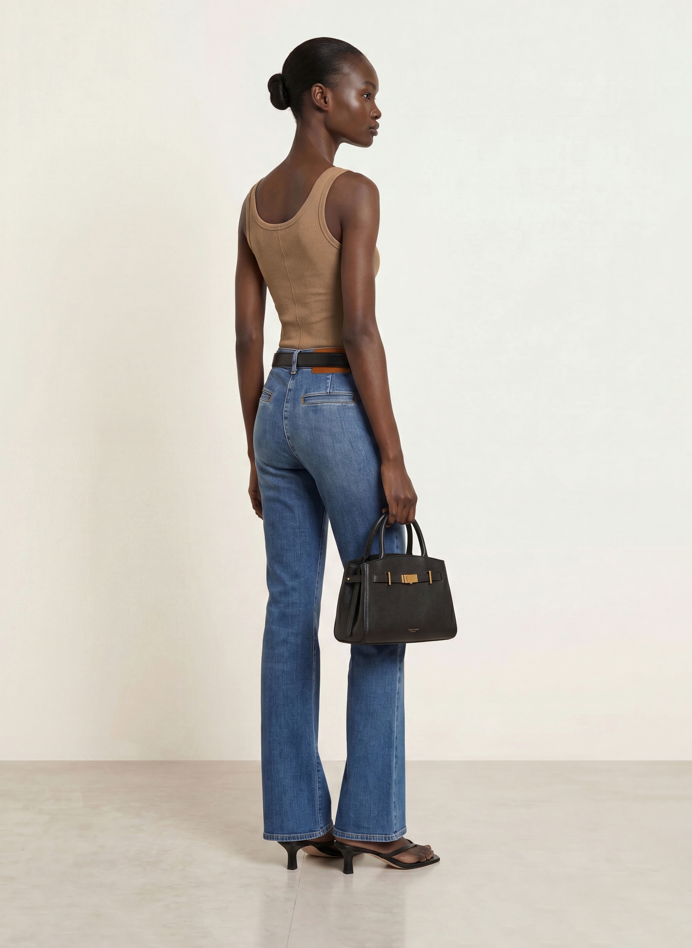 REISS Top VIOLET: COGNAC
