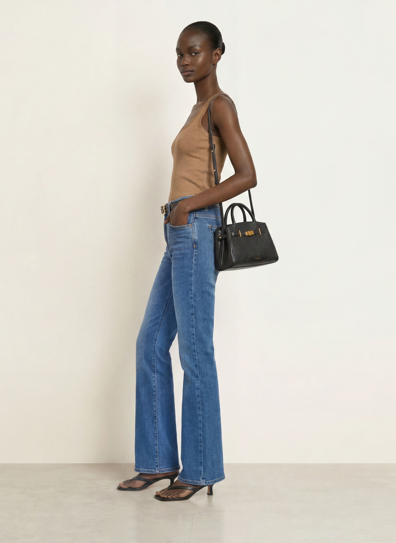 REISS Top VIOLET: COGNAC