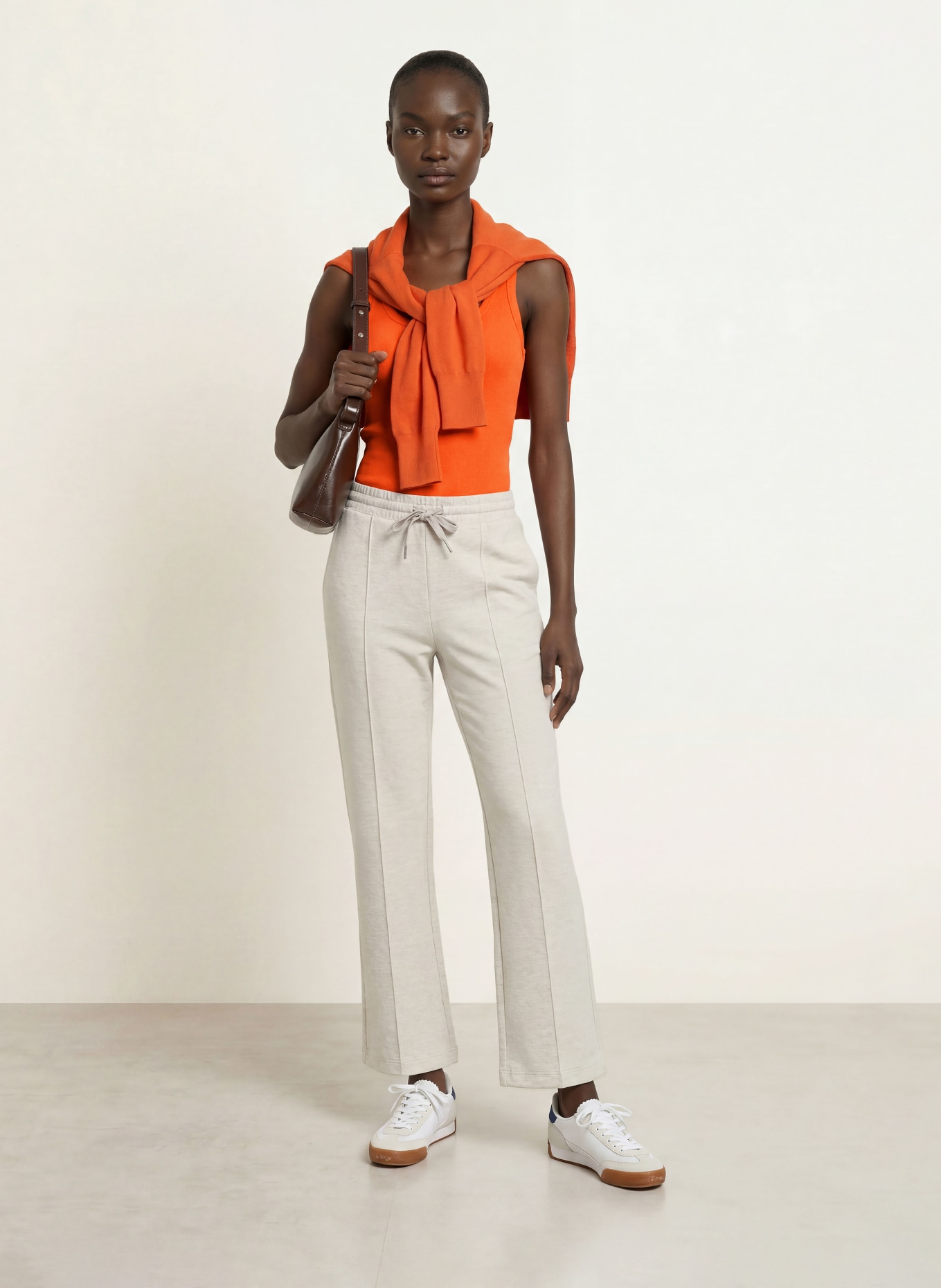 REISS Top VIOLET: NEONOVĚ ORANŽOVÁ