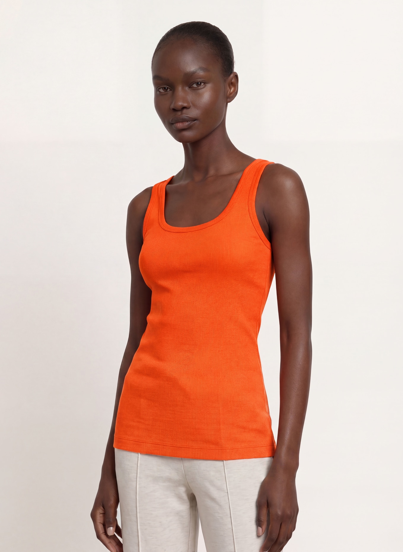 REISS Top VIOLET: NEONOVĚ ORANŽOVÁ