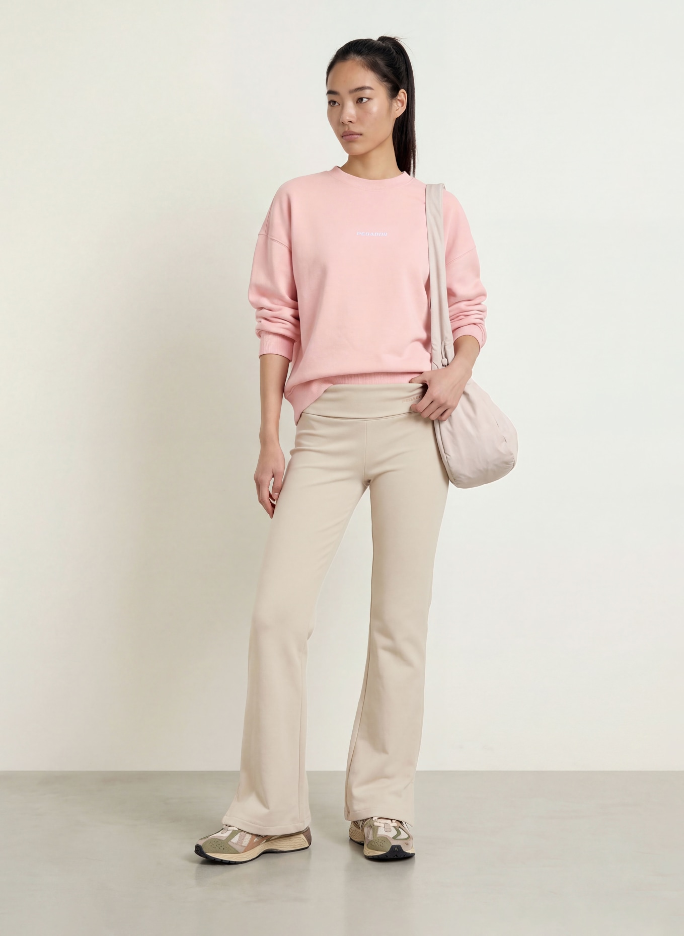 PEGADOR LEIRIA Sweatpants: LIGHT BROWN
