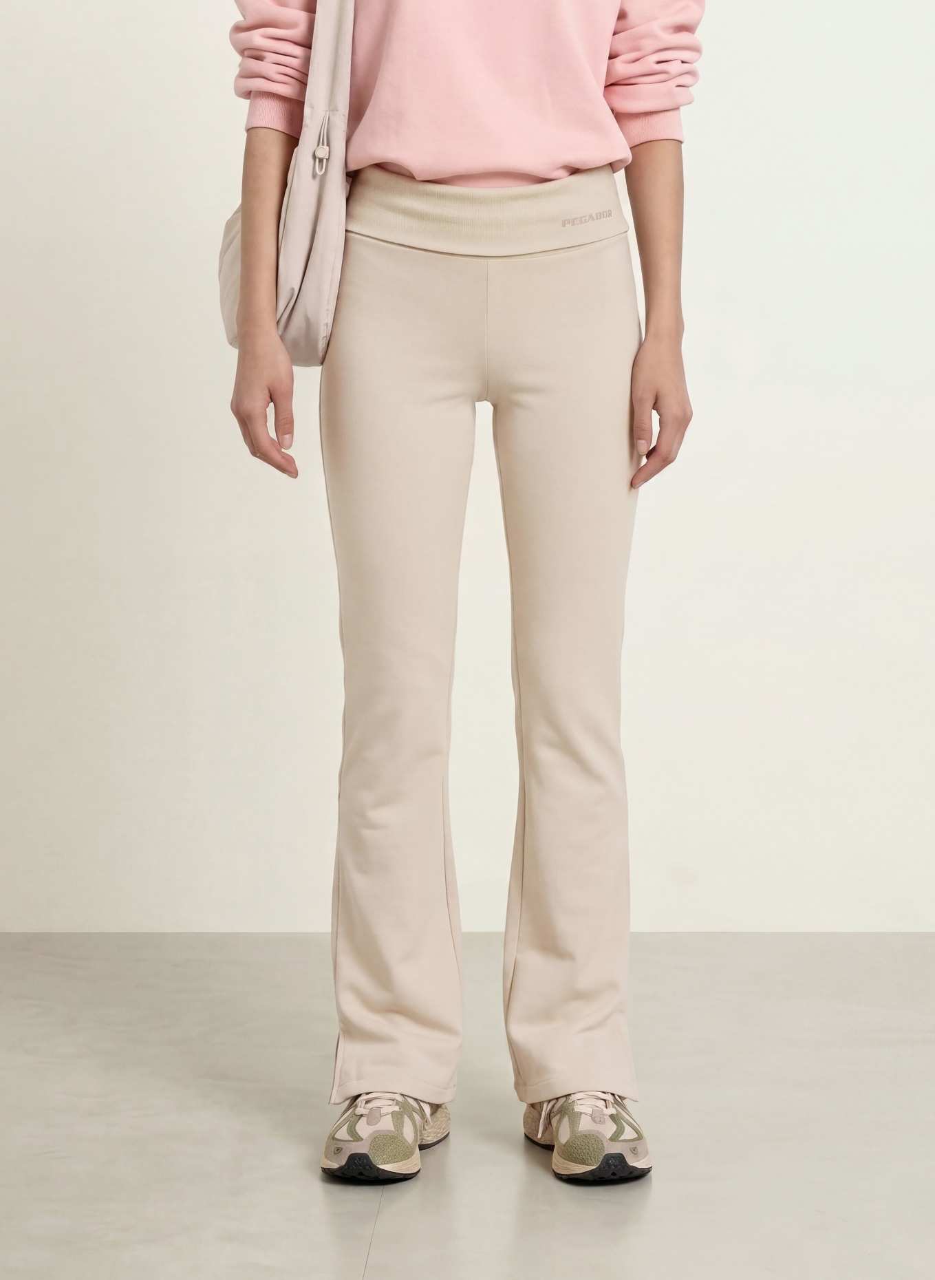 PEGADOR LEIRIA Sweatpants: LIGHT BROWN