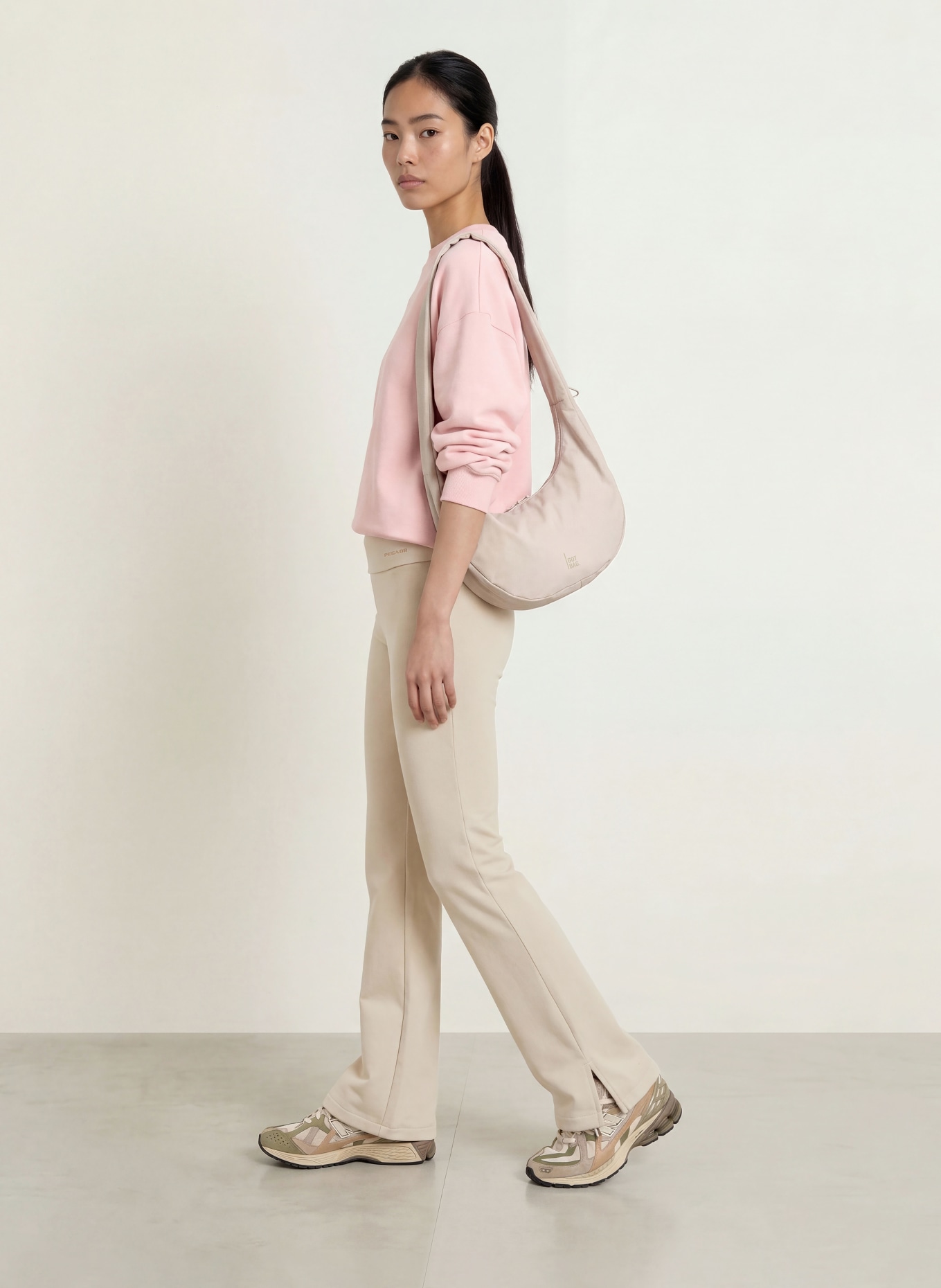 PEGADOR LEIRIA Sweatpants: LIGHT BROWN