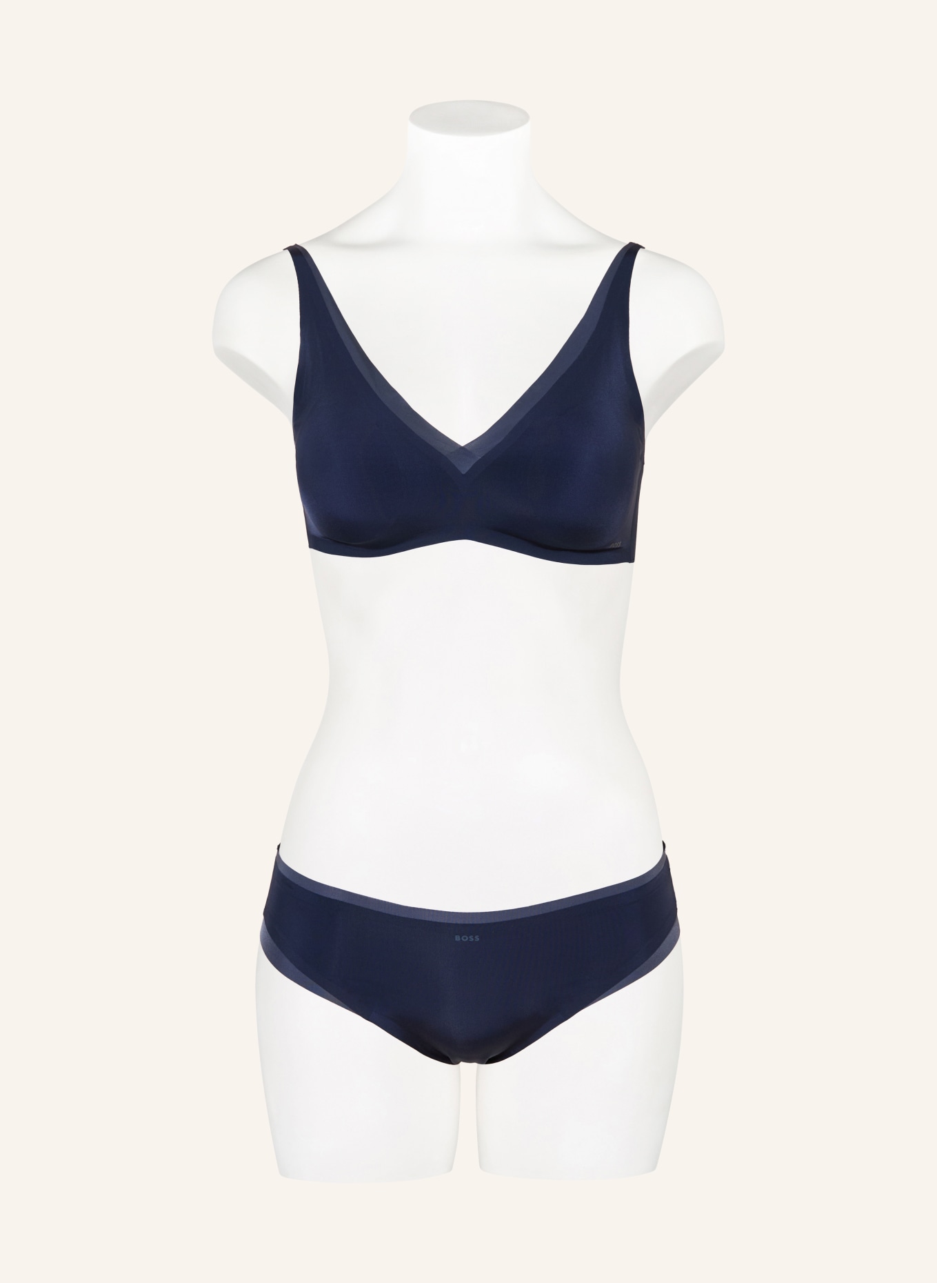 BOSS T-shirt-bh MIRAGE: DONKERBLAUW