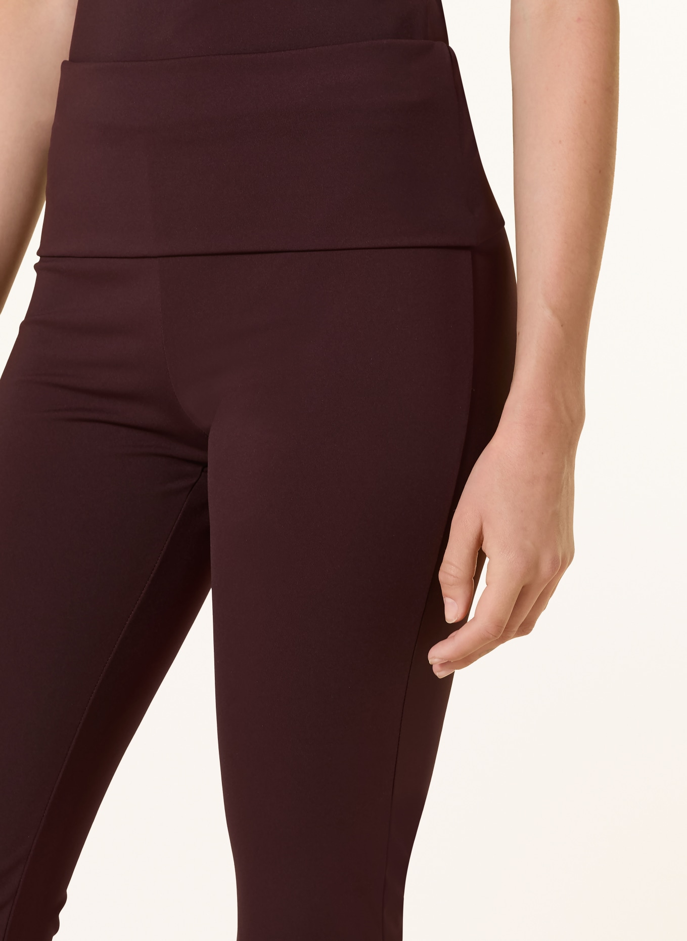 NEO NOIR ULIANNA leggings: DARK RED