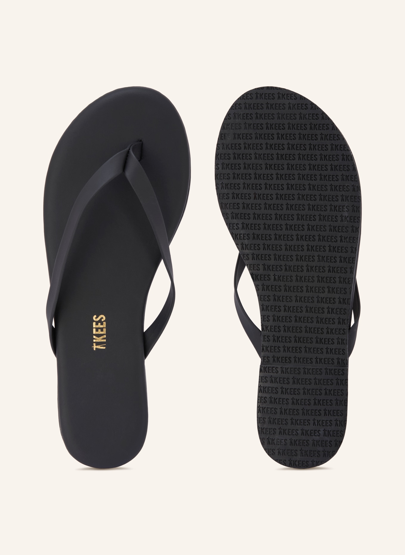 TKEES Teenslippers THE BOYFRIEND: ZWART
