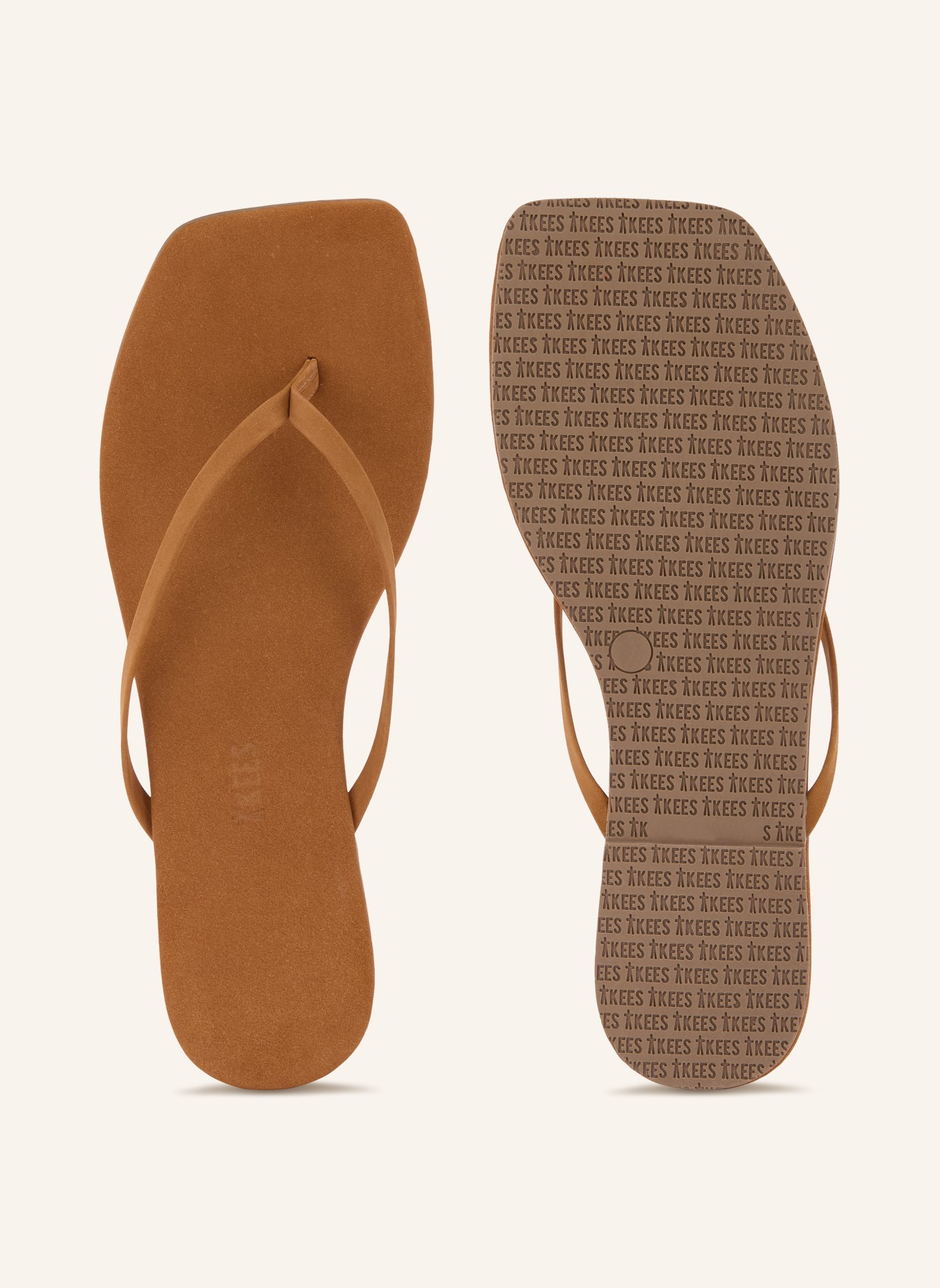 TKEES Toenenslippers: COGNAC