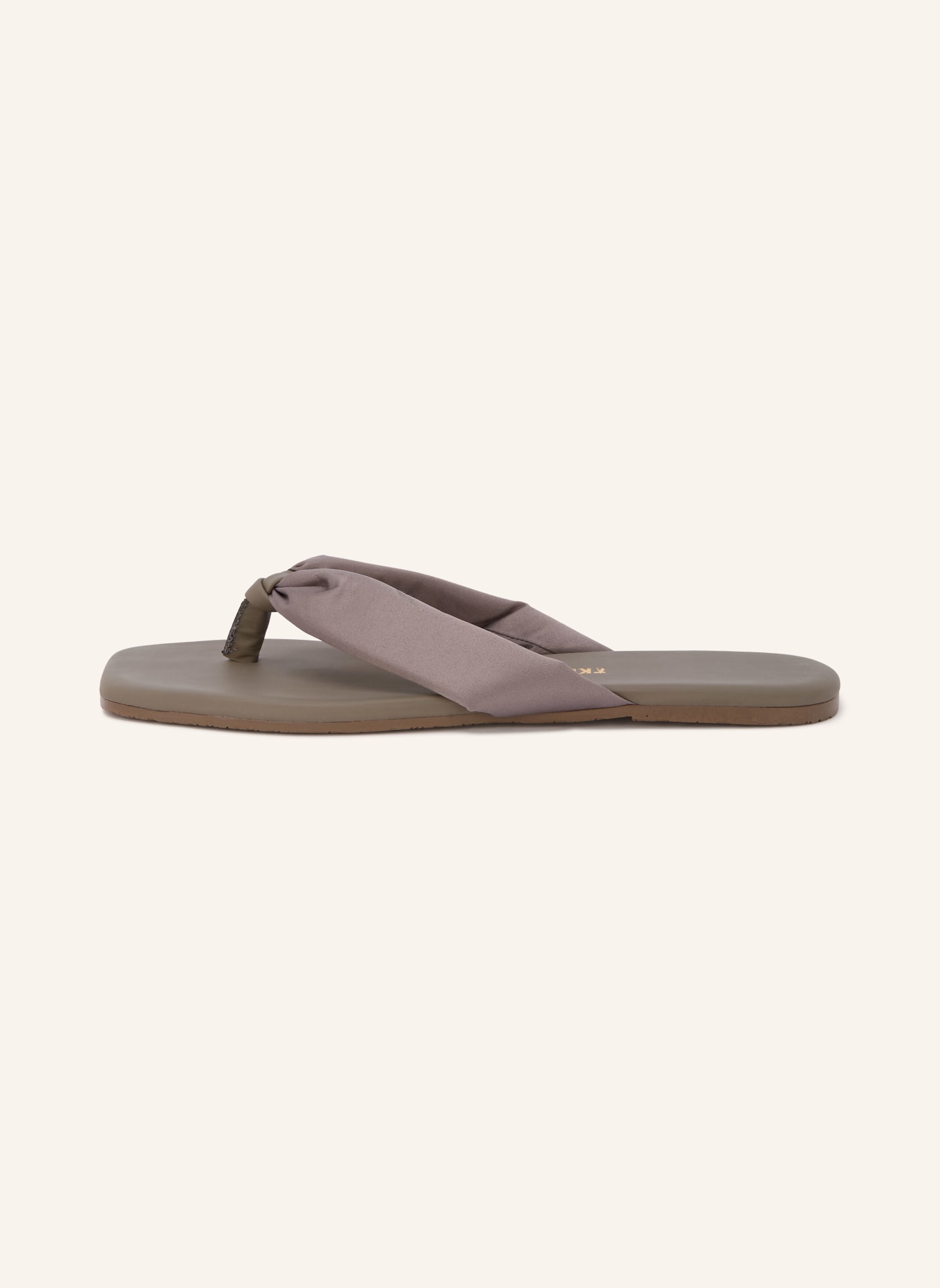 TKEES LENNON toe-separator sandals: TAUPE