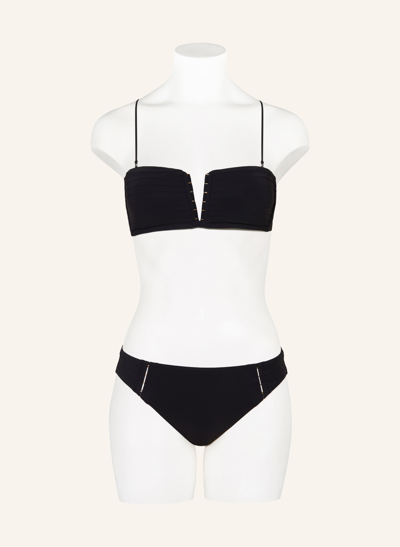 MARYAN MEHLHORN Bandeau-Bikini-Top J LUMENIA: SCHWARZ