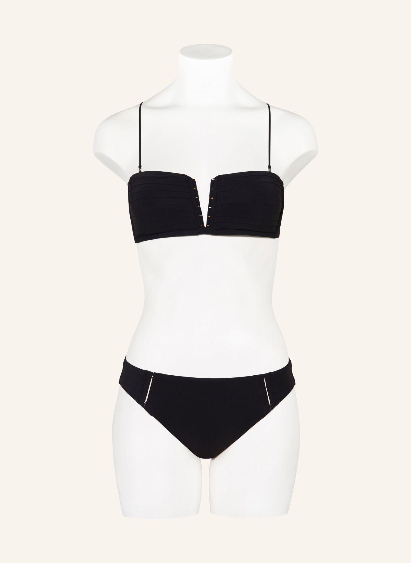 MARYAN MEHLHORN Bandeau-Bikini-Top J LUMENIA: SCHWARZ