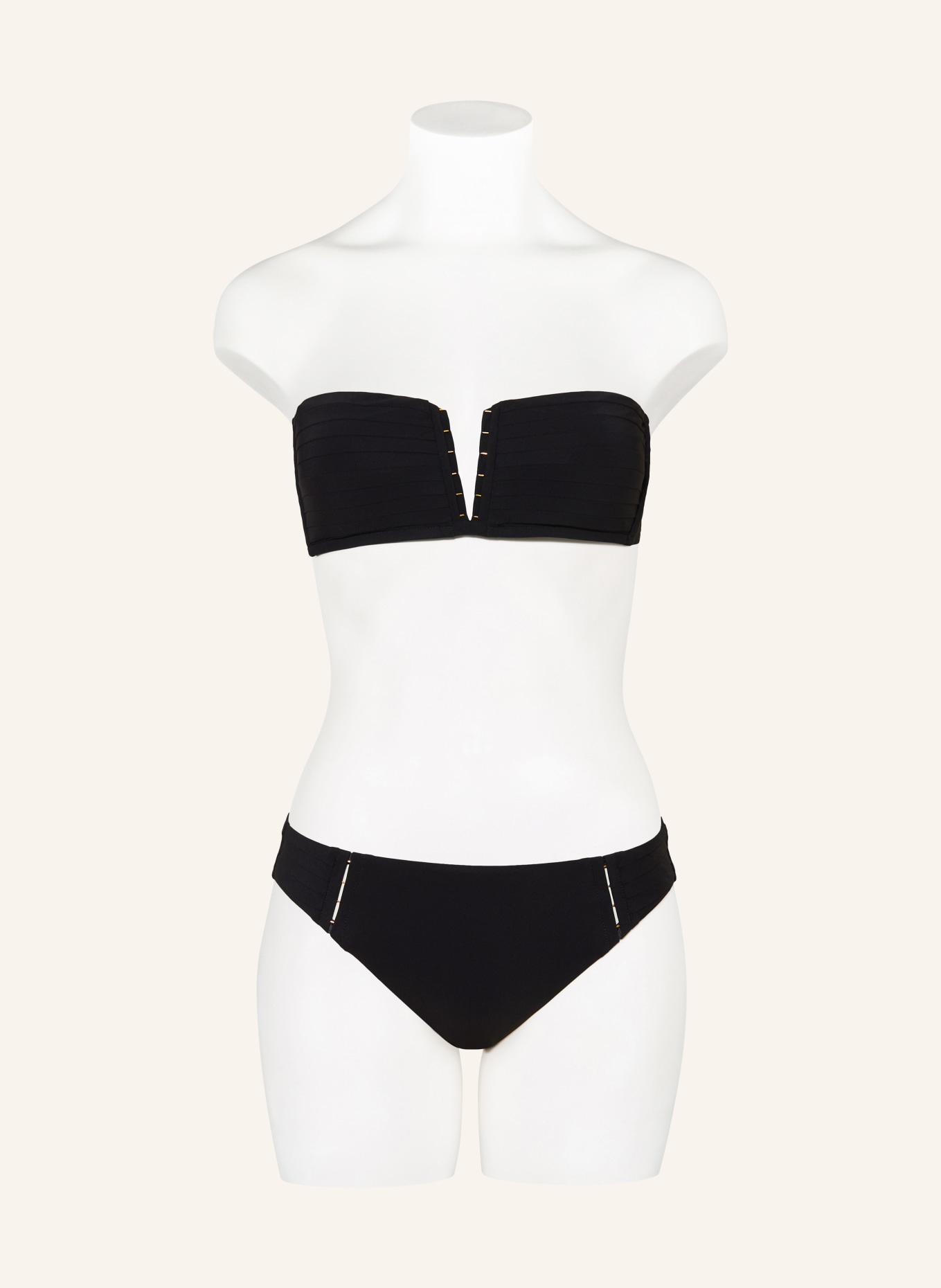 MARYAN MEHLHORN Bandeau-Bikini-Top J LUMENIA: SCHWARZ