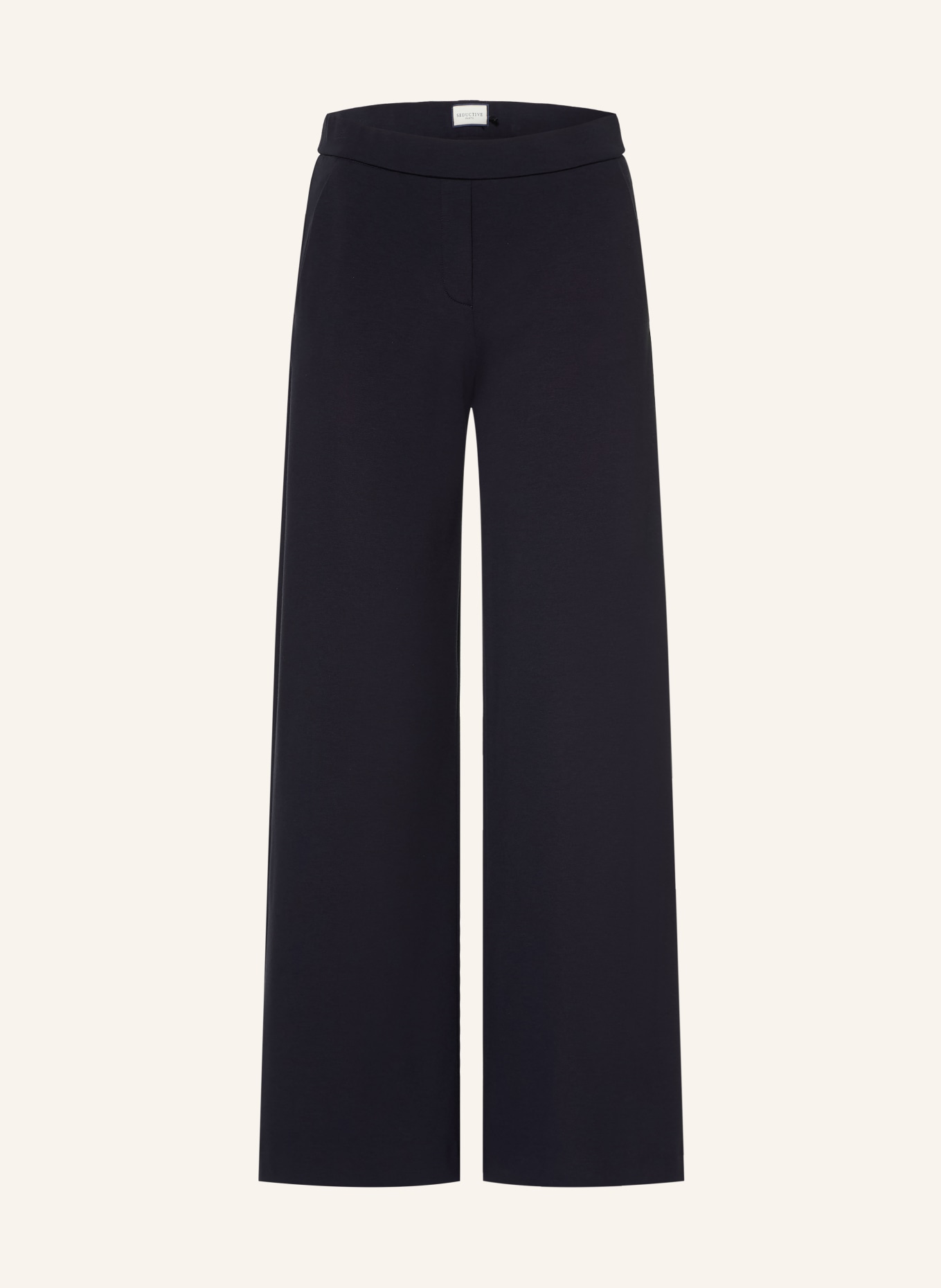 SEDUCTIVE NALEY jersey wide-leg pants: DARK BLUE