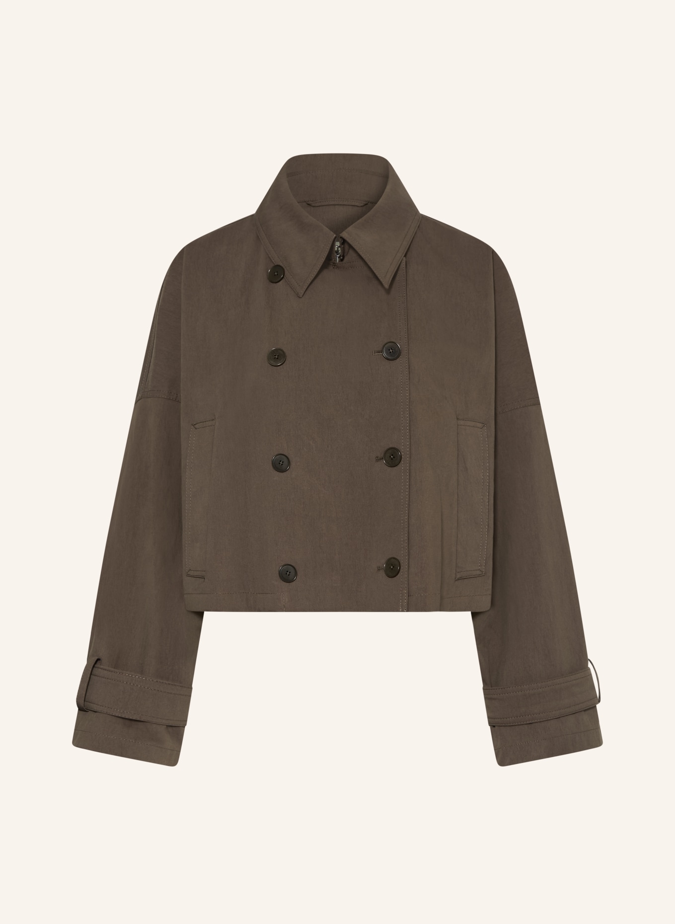 DRYKORN Trench-Jacke HELSBY: DUNKELBRAUN