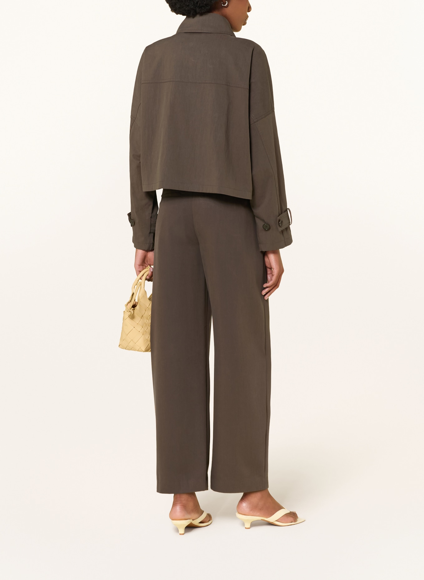 DRYKORN Trench-Jacke HELSBY: DUNKELBRAUN