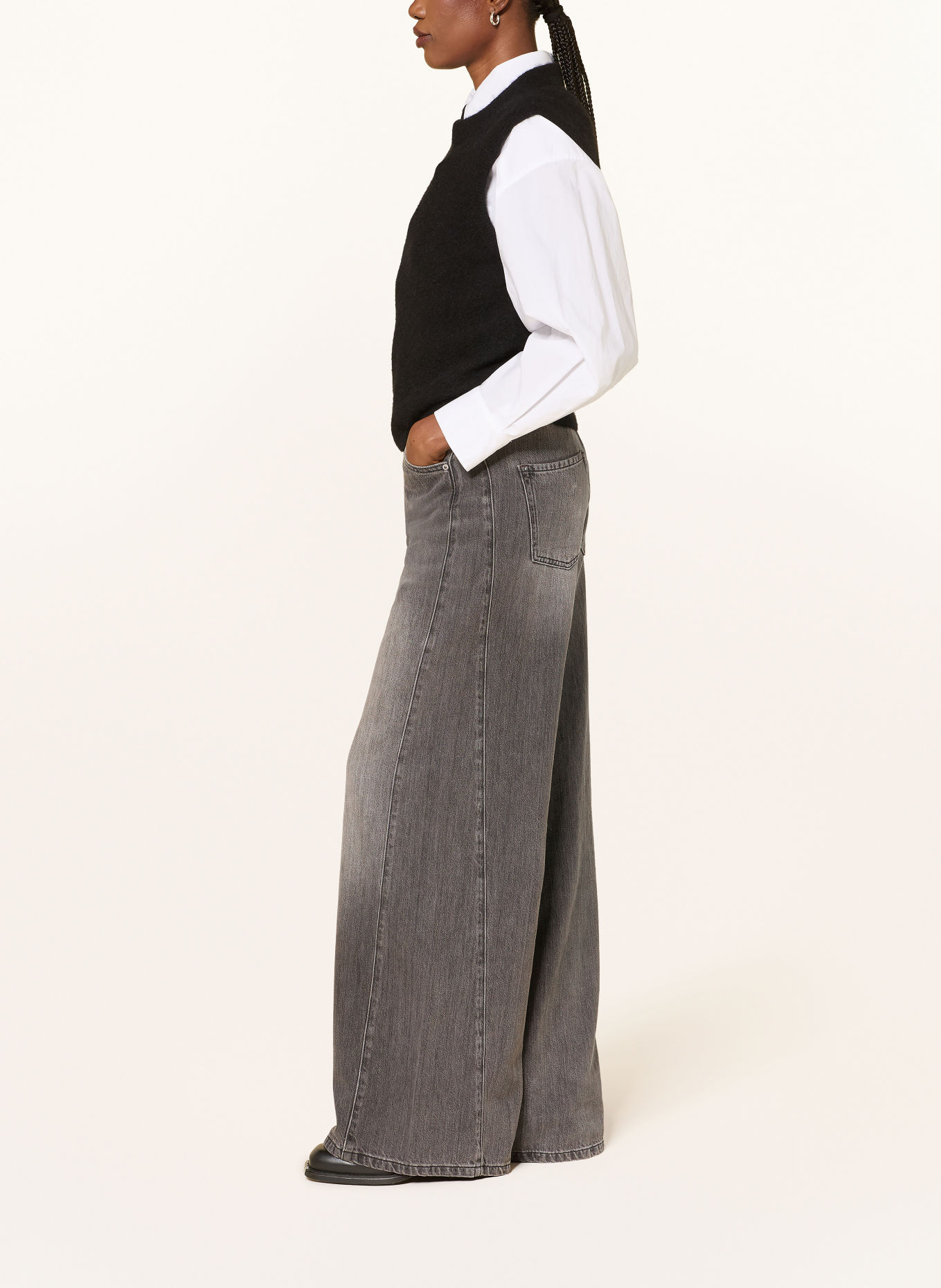RAFFAELLO ROSSI Wide Leg Jeans SENA: 960 GRAU