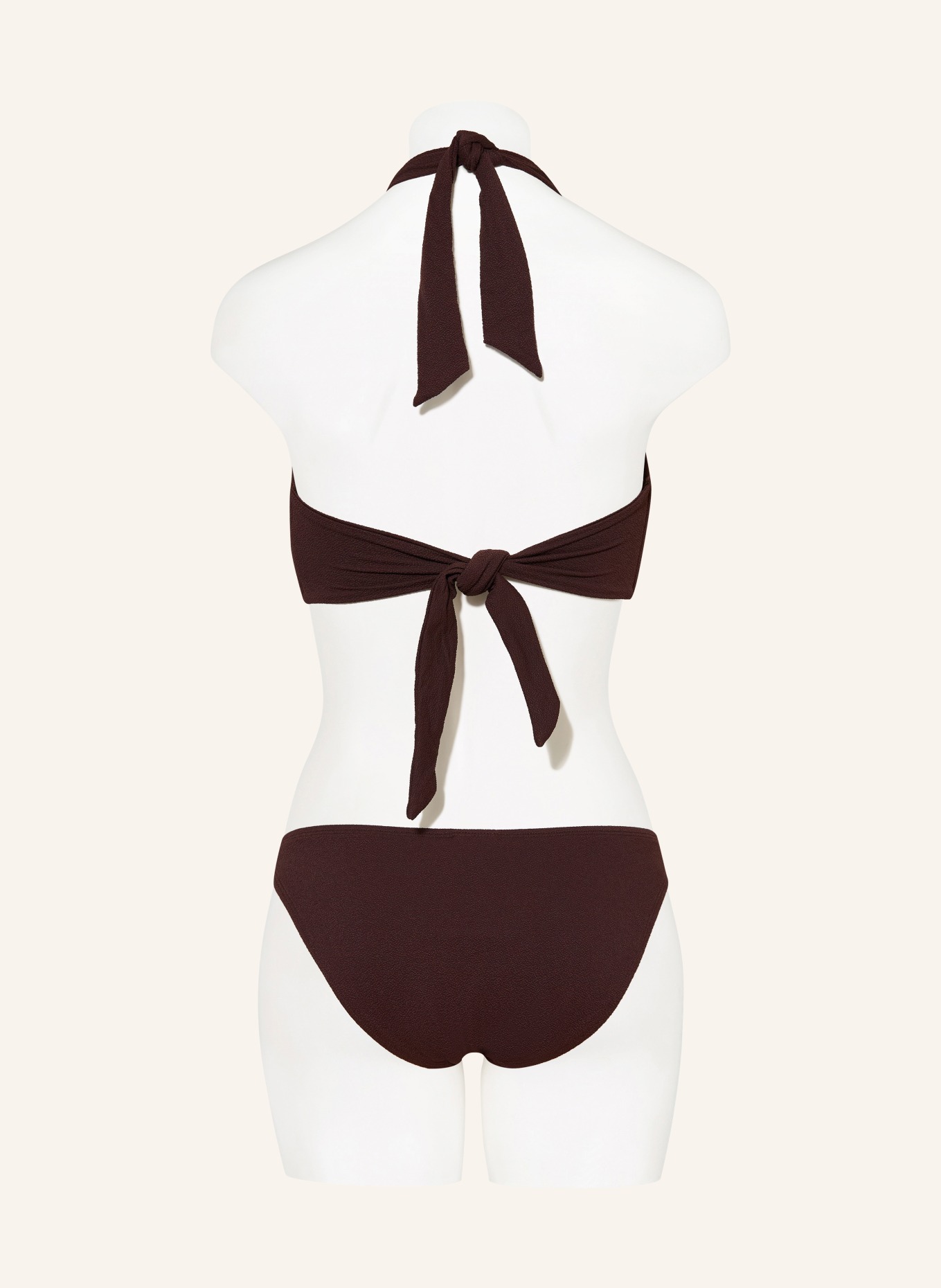 JETS Australia Halter-bikinitop ALESSIA: MARRON FONCÉ
