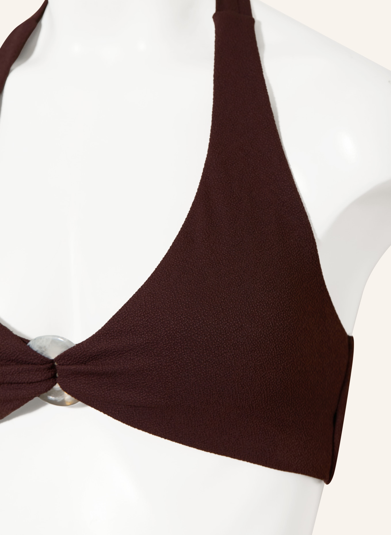 JETS Australia Halter-bikinitop ALESSIA: MARRON FONCÉ