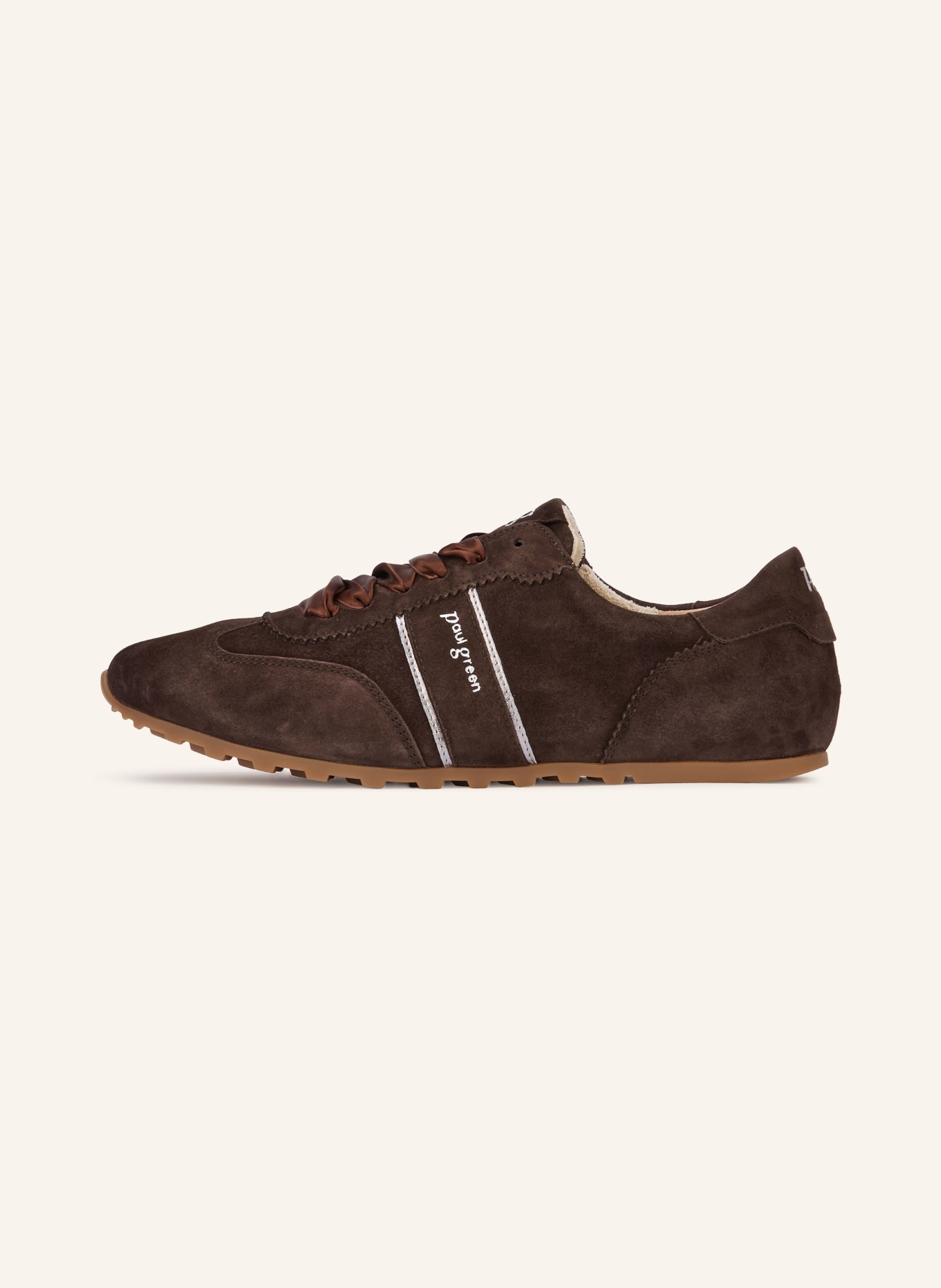 paul green Sneaker: DUNKELBRAUN / SILBER