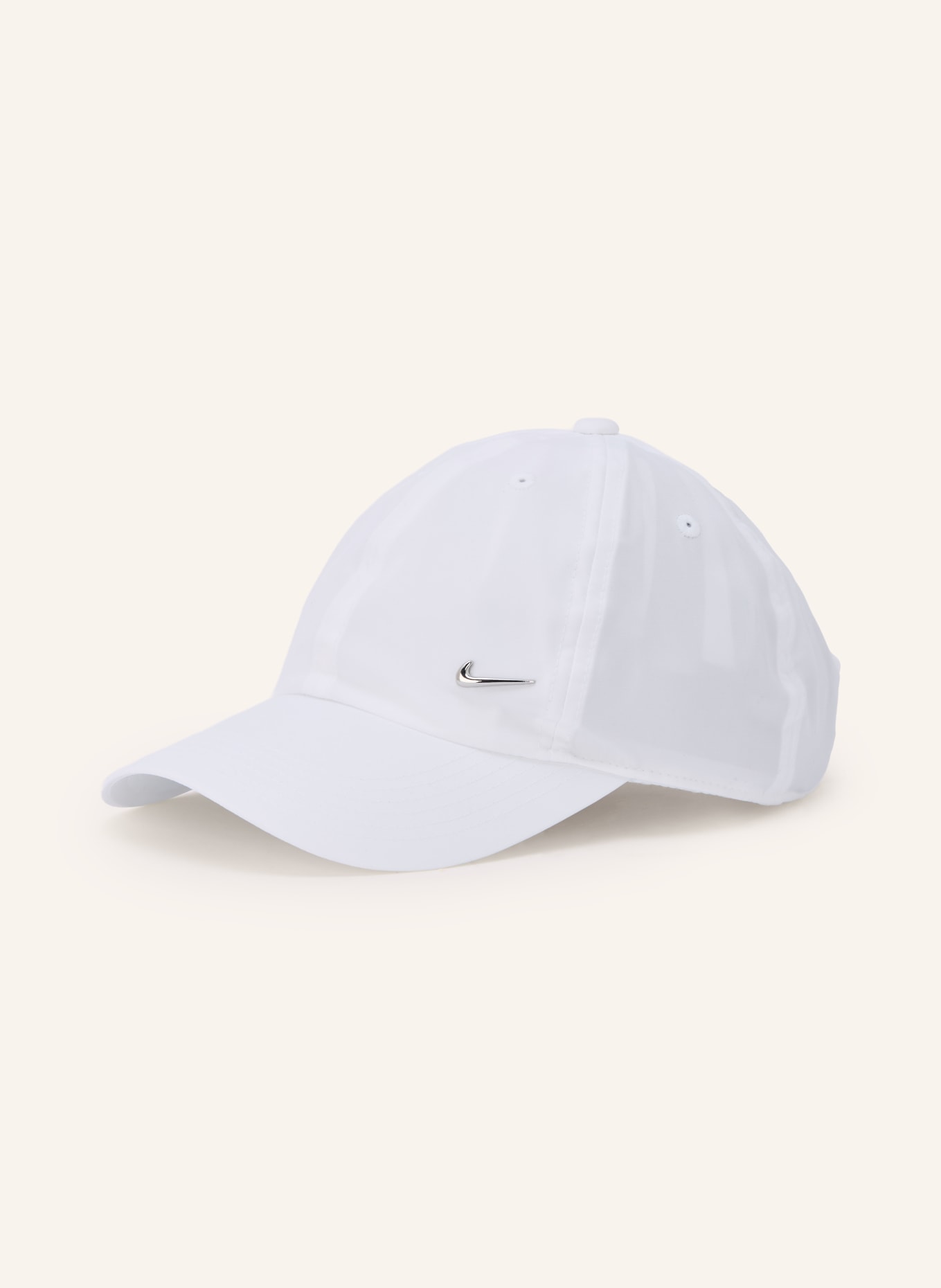Nike Czapka z daszkiem DRI-FIT CLUB: BIAŁY / SREBRNY