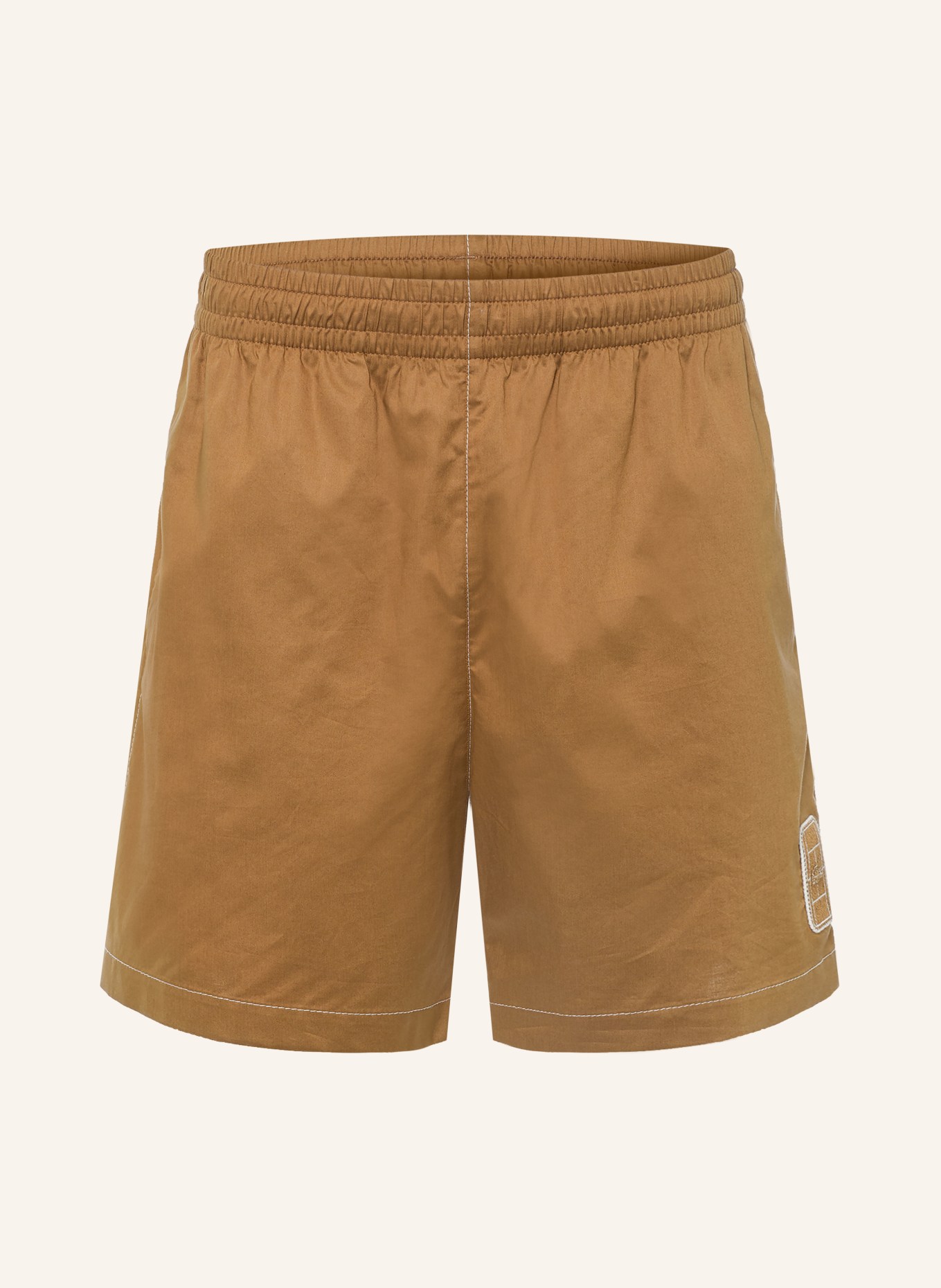 LACOSTE Shorts i afslappet pasform: LYSEBRUN