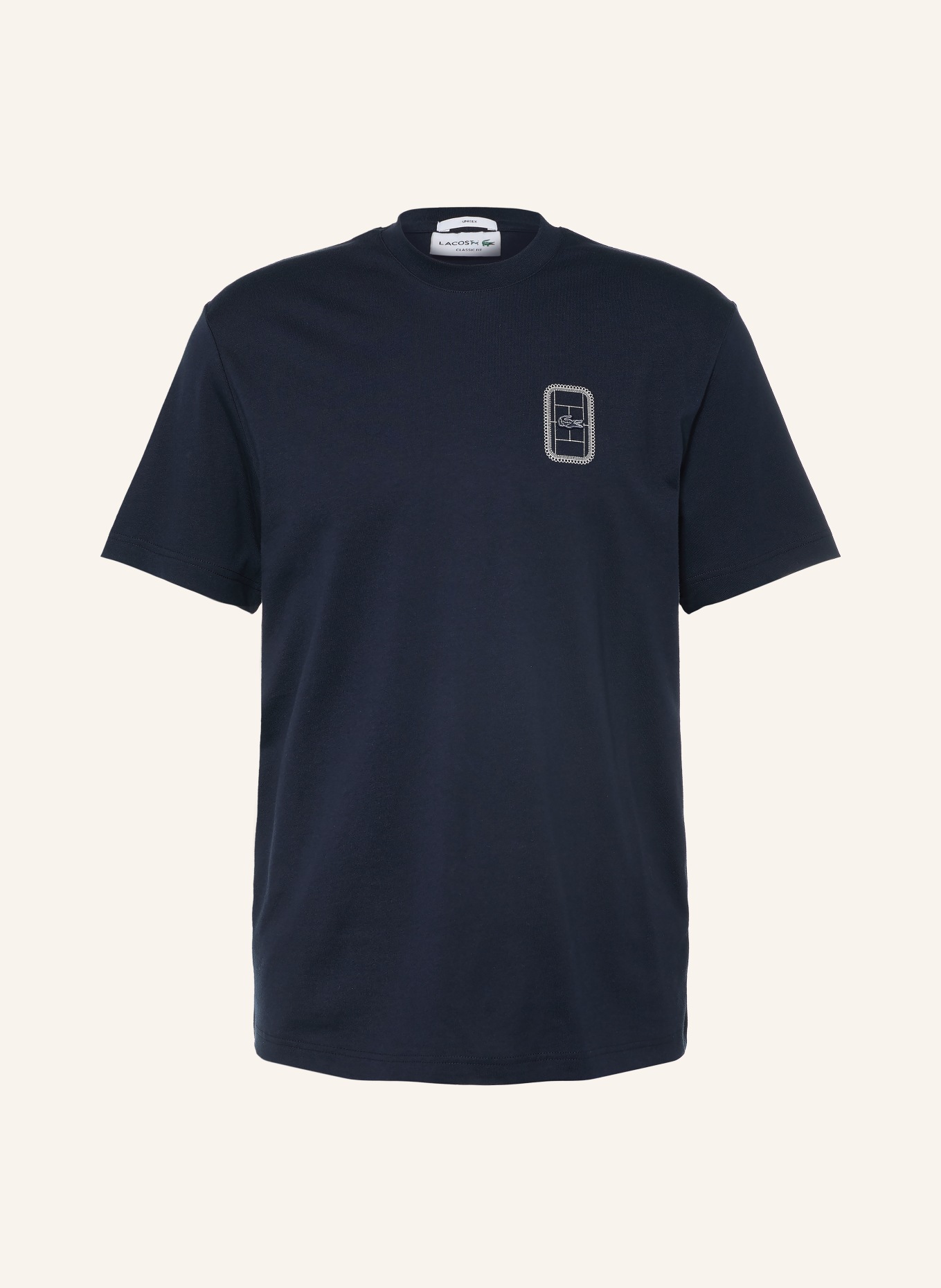 LACOSTE T-shirt: MØRKEBLÅ