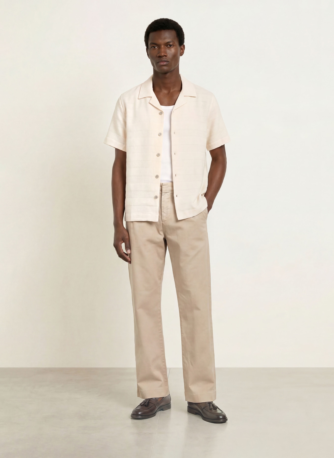 PAUL Resorthemd Comfort Fit: CREME