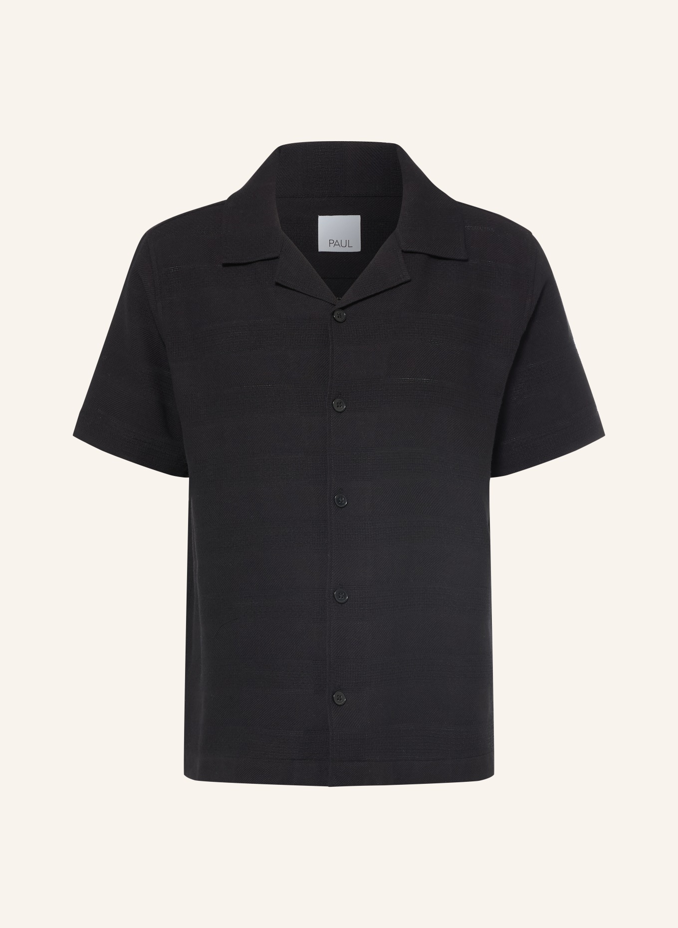 PAUL Resort shirt, Comfort Fit: BLACK