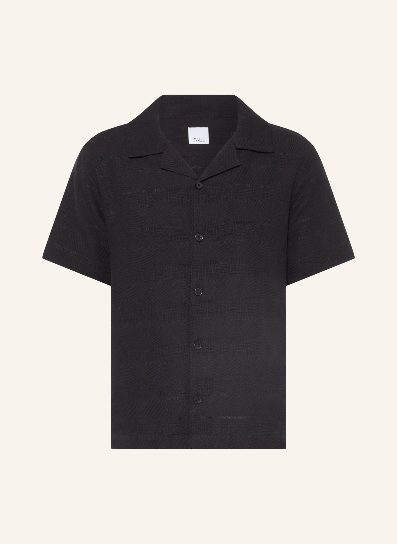 PAUL Resortskjorte Comfort Fit: SORT