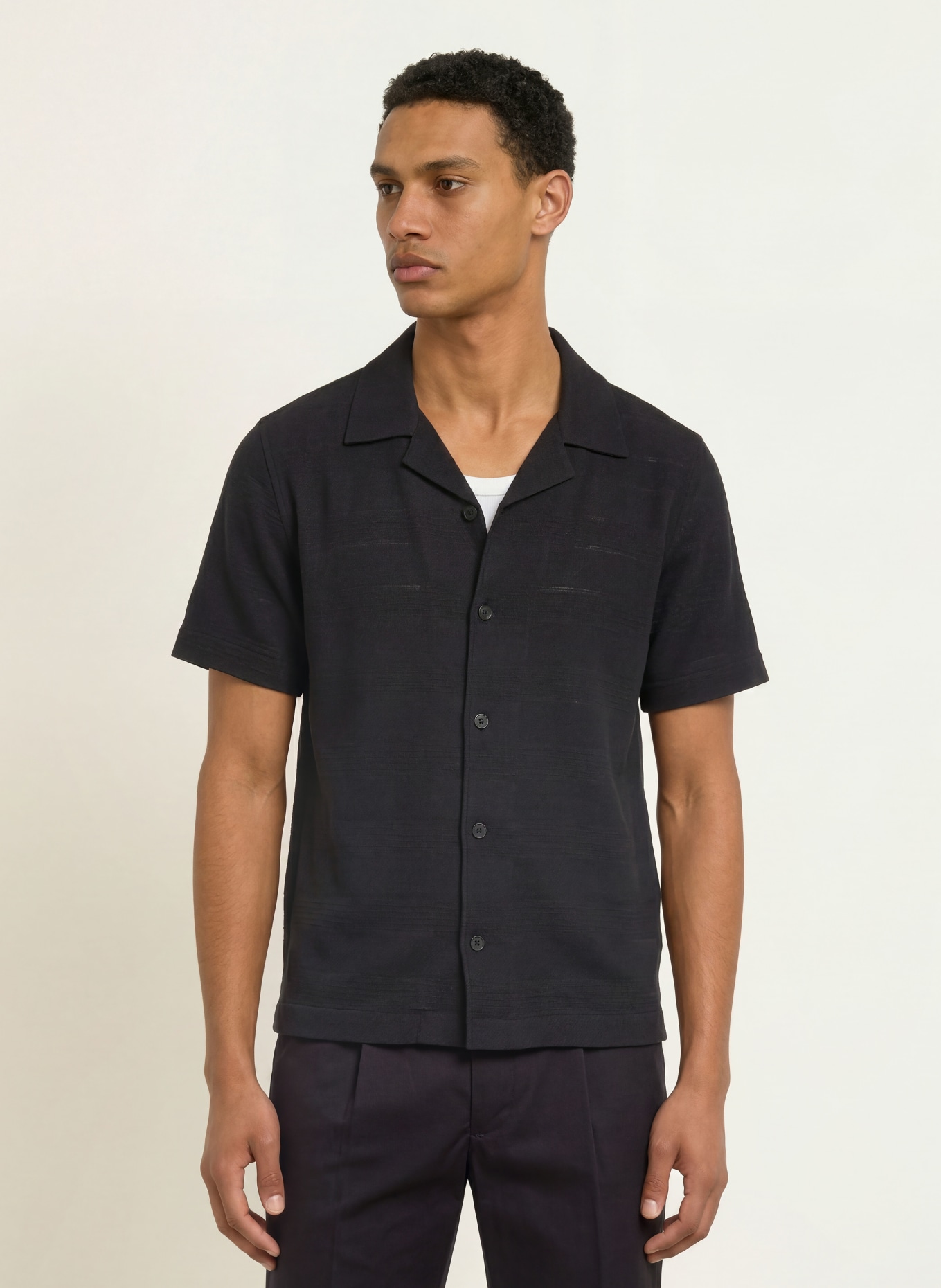 PAUL Resort shirt, Comfort Fit: BLACK