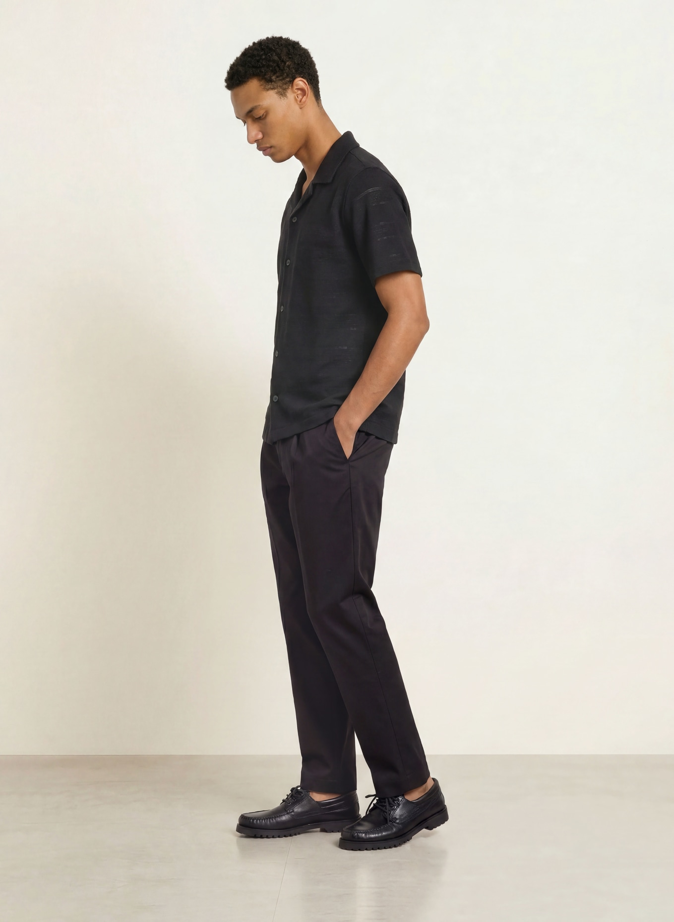 PAUL Resort shirt, Comfort Fit: BLACK