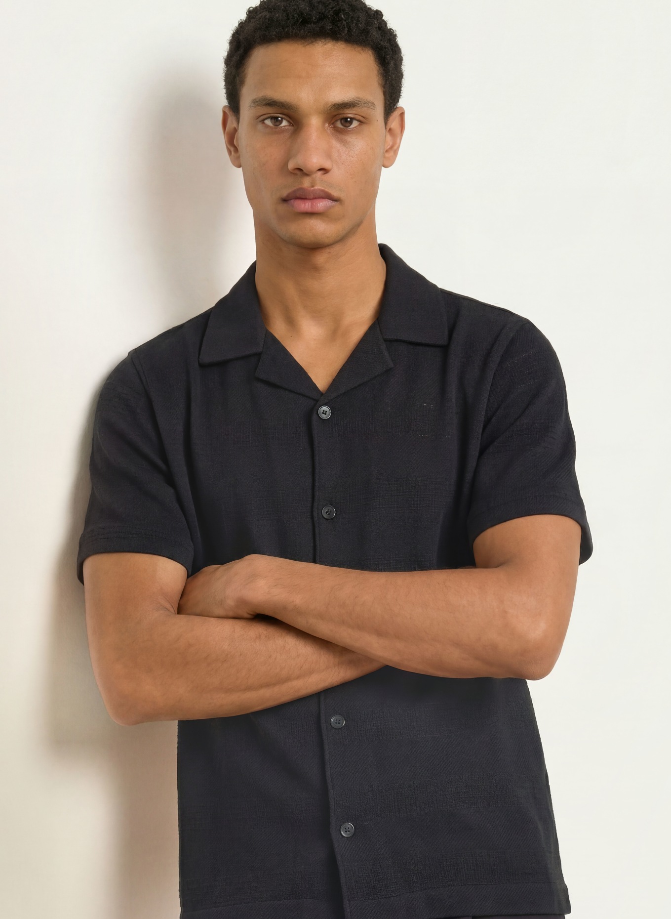 PAUL Resort shirt, Comfort Fit: BLACK