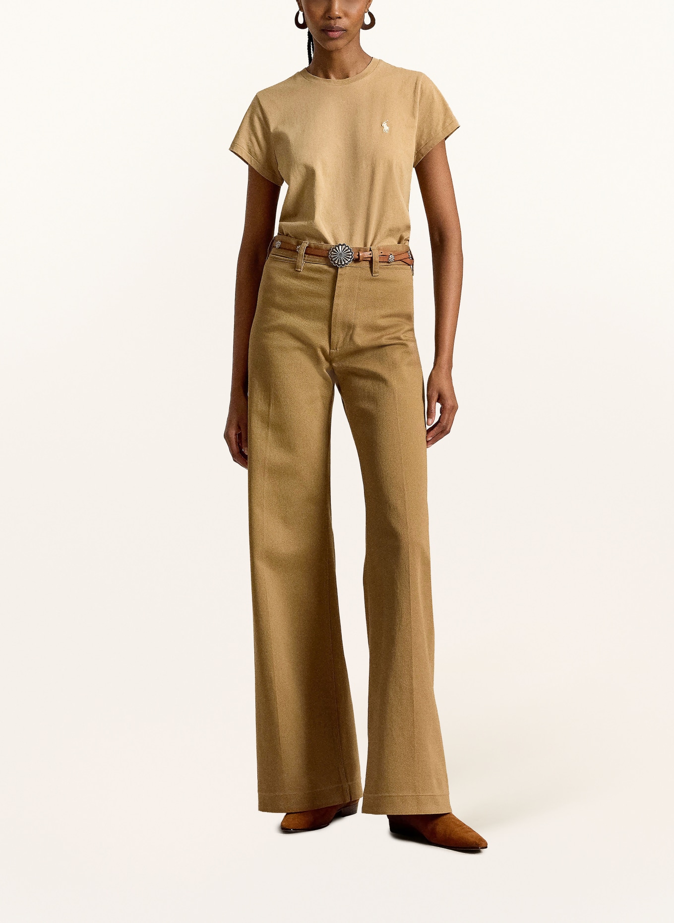 POLO RALPH LAUREN T-Shirt: CAMEL