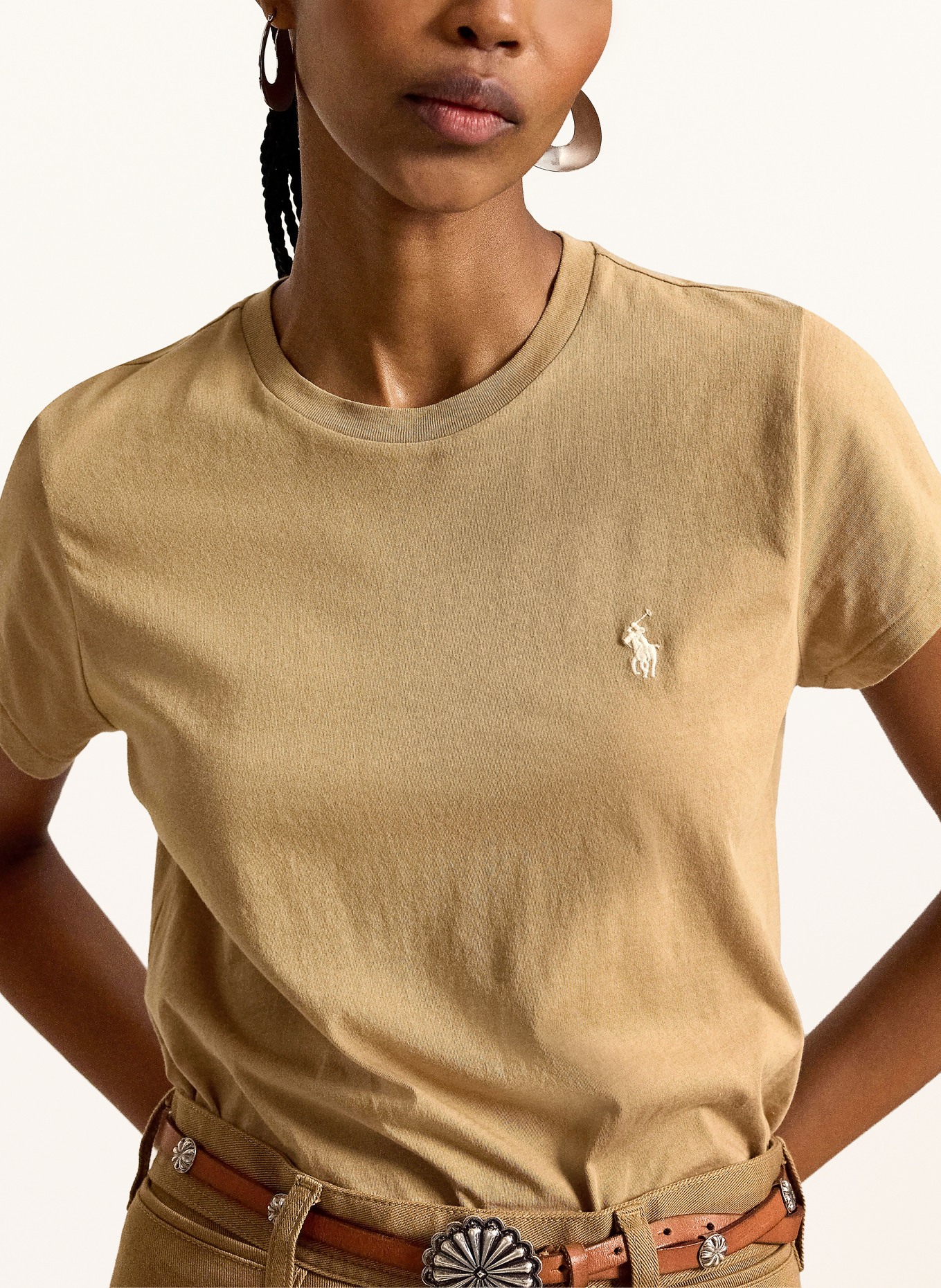 POLO RALPH LAUREN T-Shirt: CAMEL