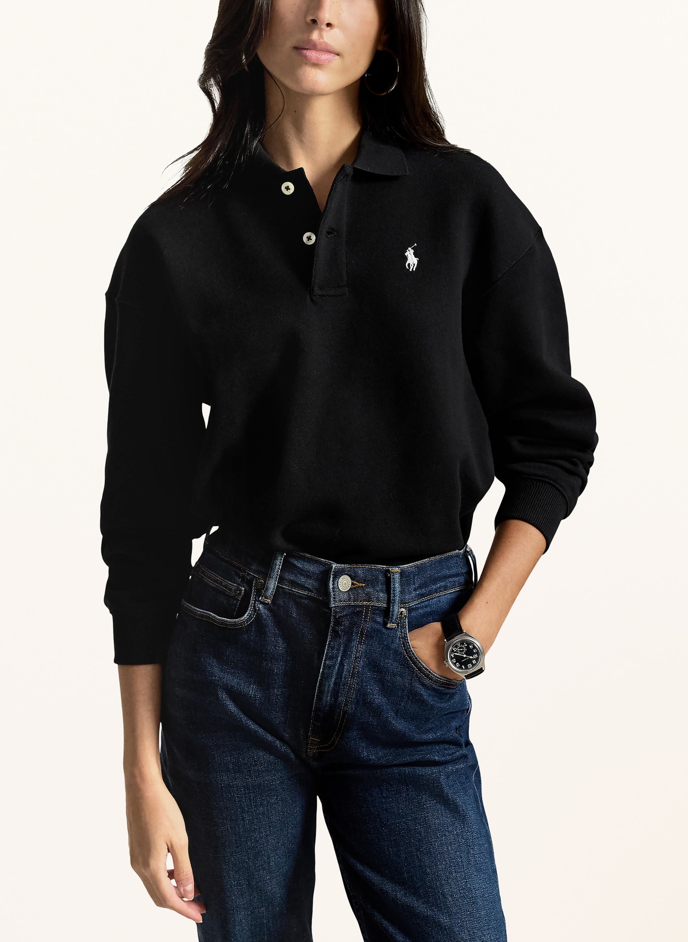 POLO RALPH LAUREN Sweatshirt: SCHWARZ