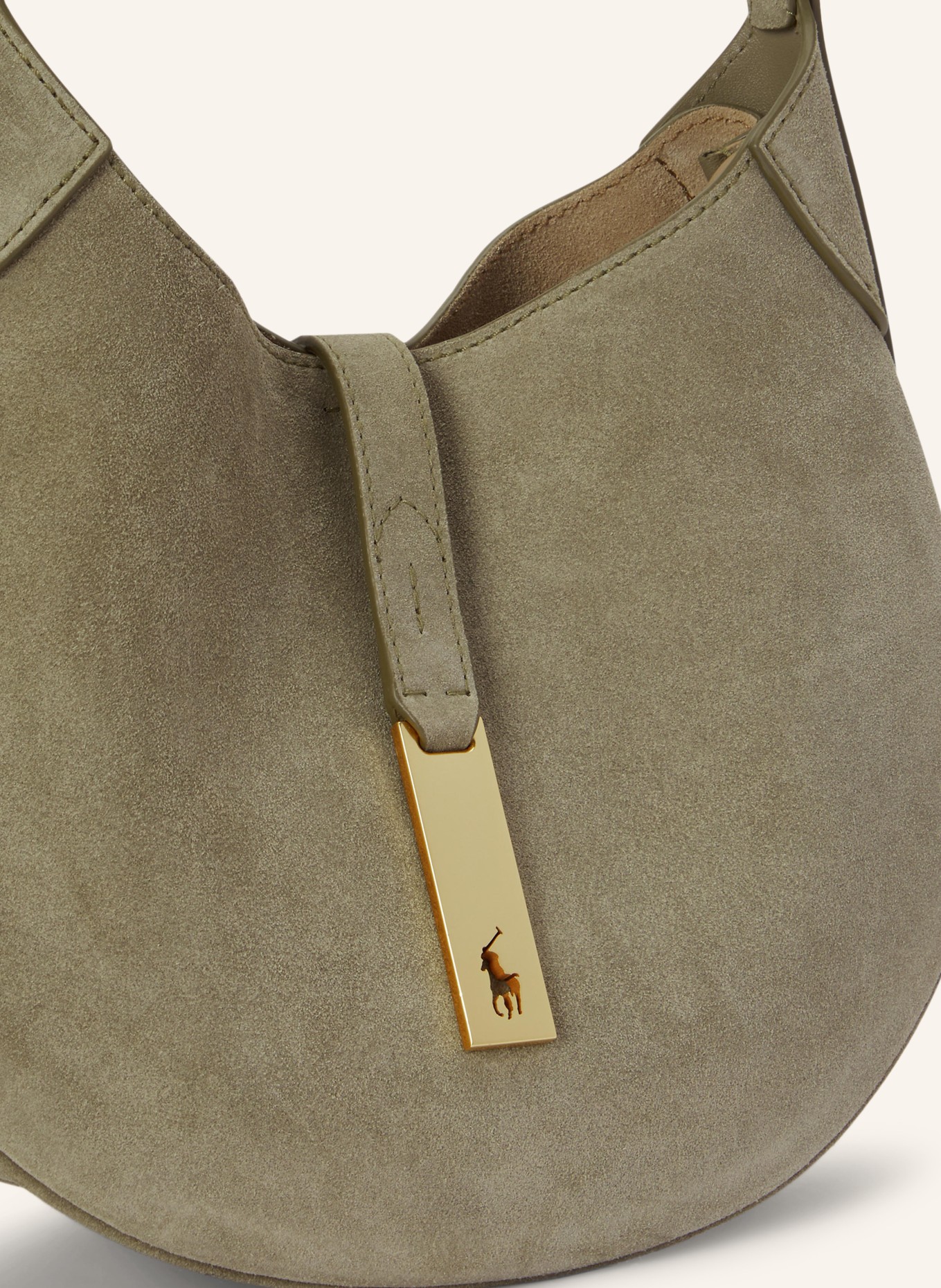 POLO RALPH LAUREN shoulder bag: LIGHT GREEN / GOLD