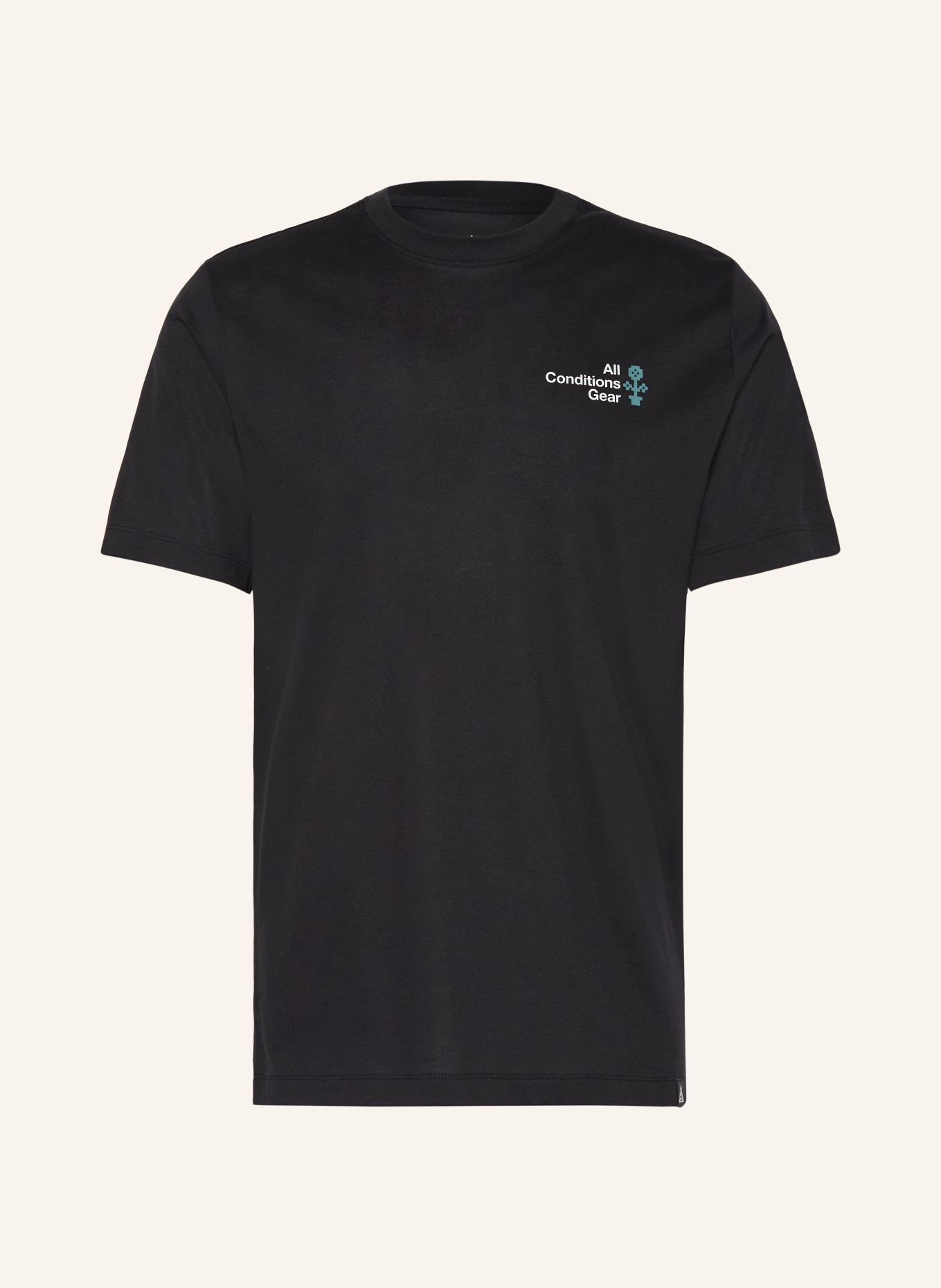 Nike ALL CONDITIONS GEAR TRAIL Running shirt: BLACK