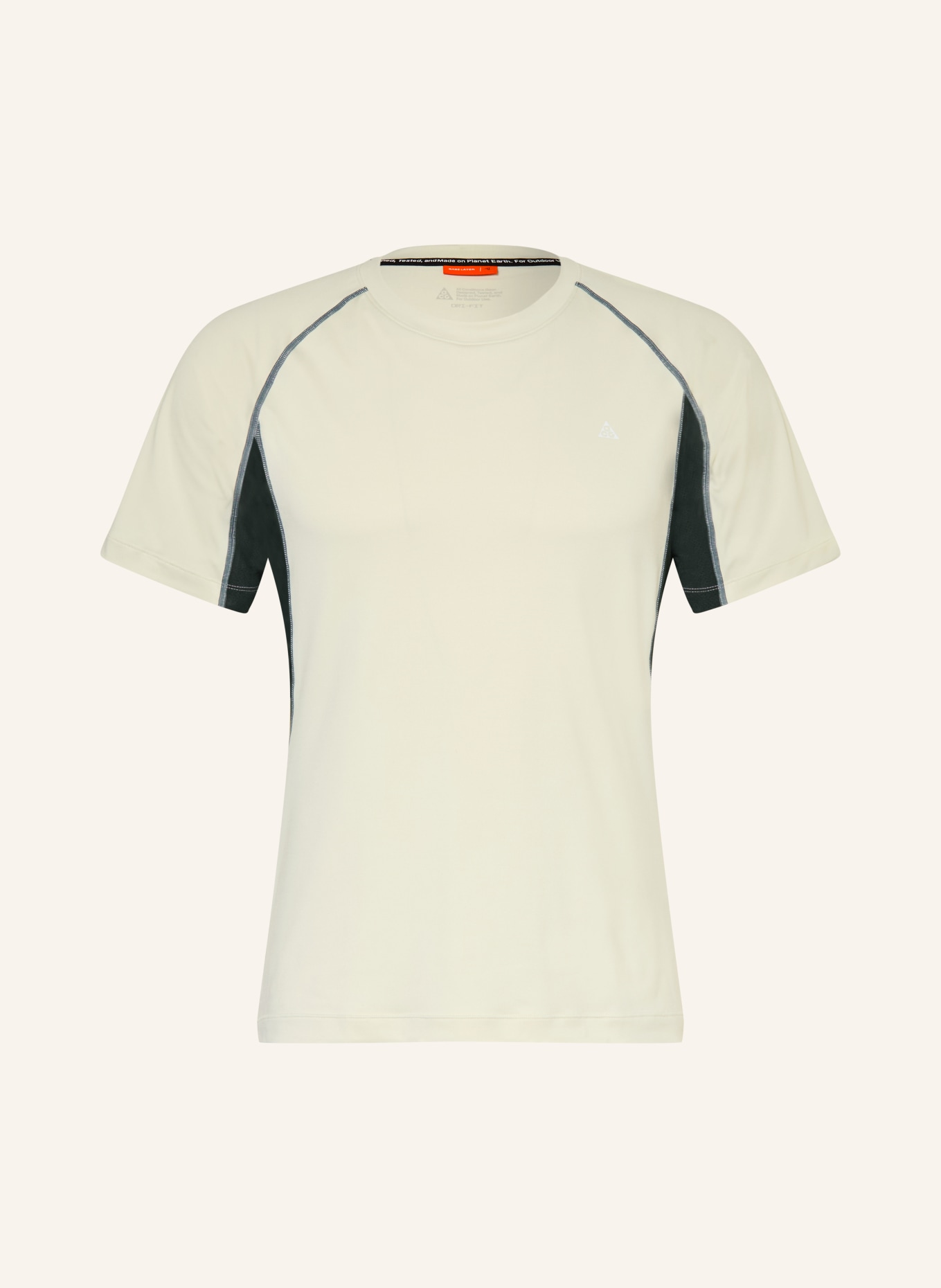 Nike Běžecké tričko ACG WILDSEE: KRÉMOVÁ / TMAVĚ ŠEDÁ