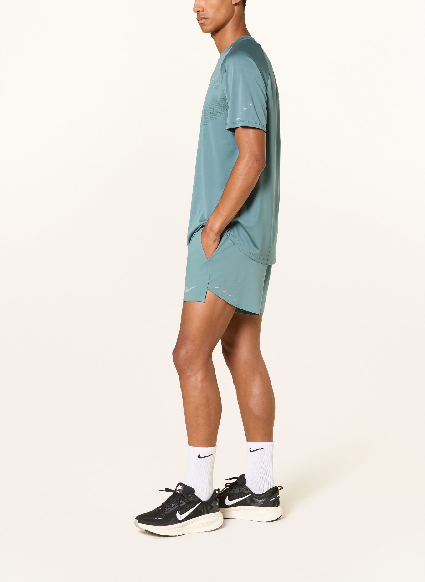 Nike 2-in-1-Laufshorts STRIDE: PETROL