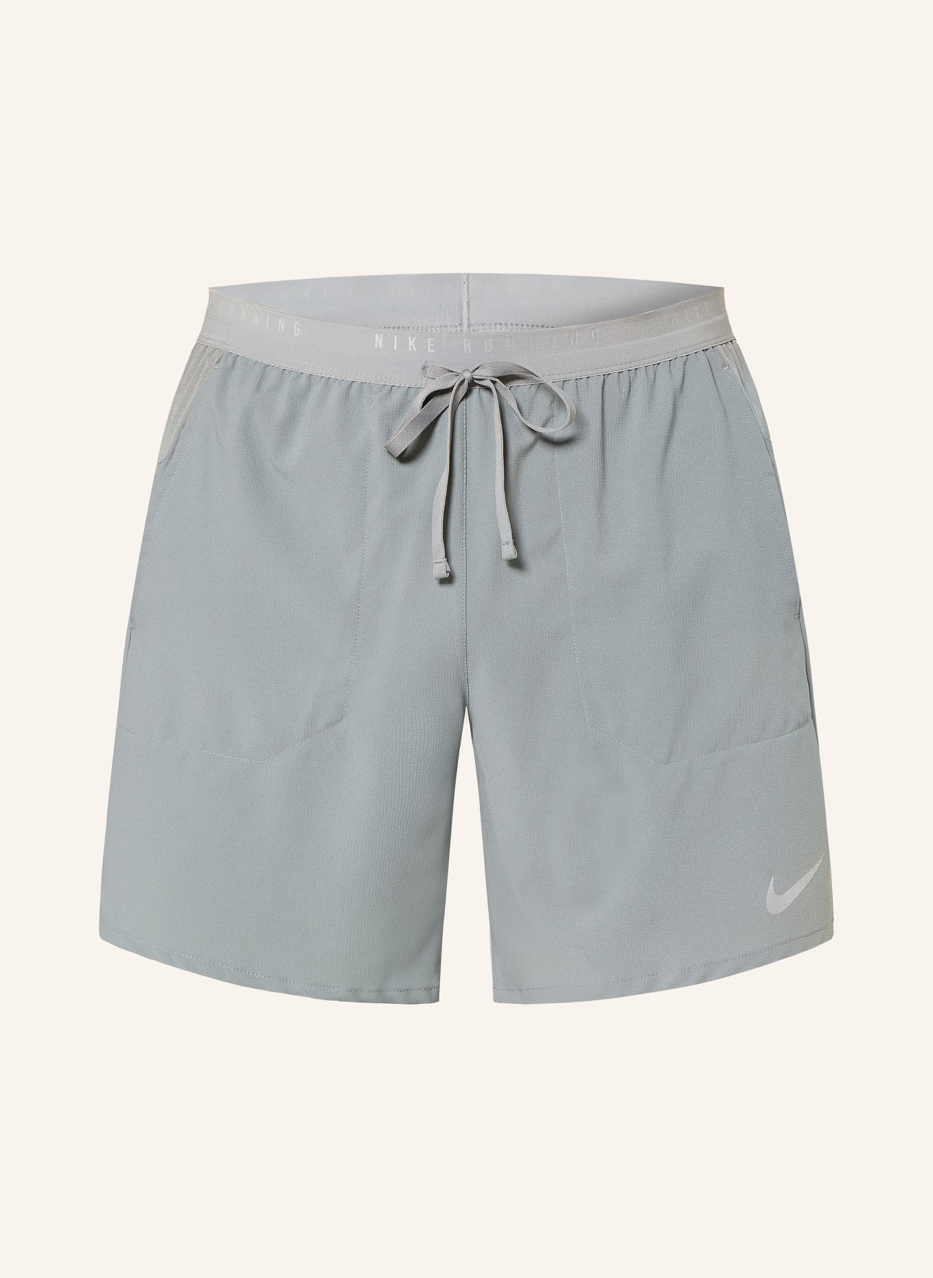 Nike 2-in-1-Laufshorts STRIDE: GRAU