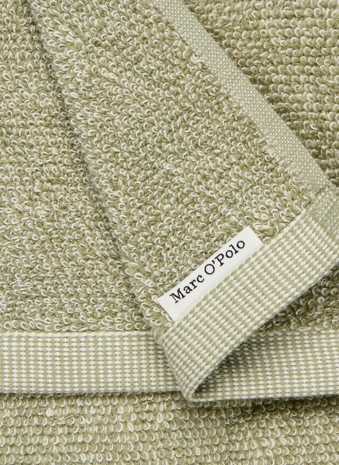 Marc O'Polo Serviette TIMELESS: KAKI / VERT CLAIR