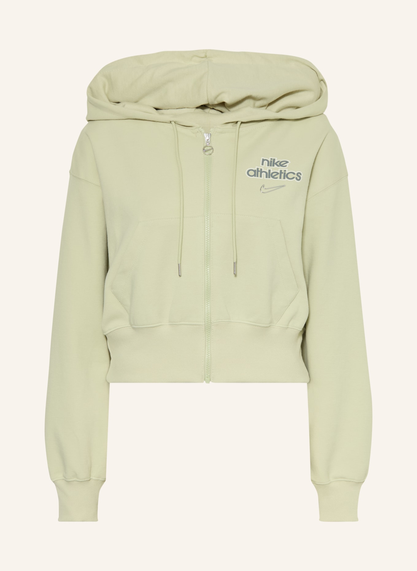 Nike SPORTSWEAR PHOENIX FLEECE Zip-up sweatshirt: LIGHT GREEN / GREEN