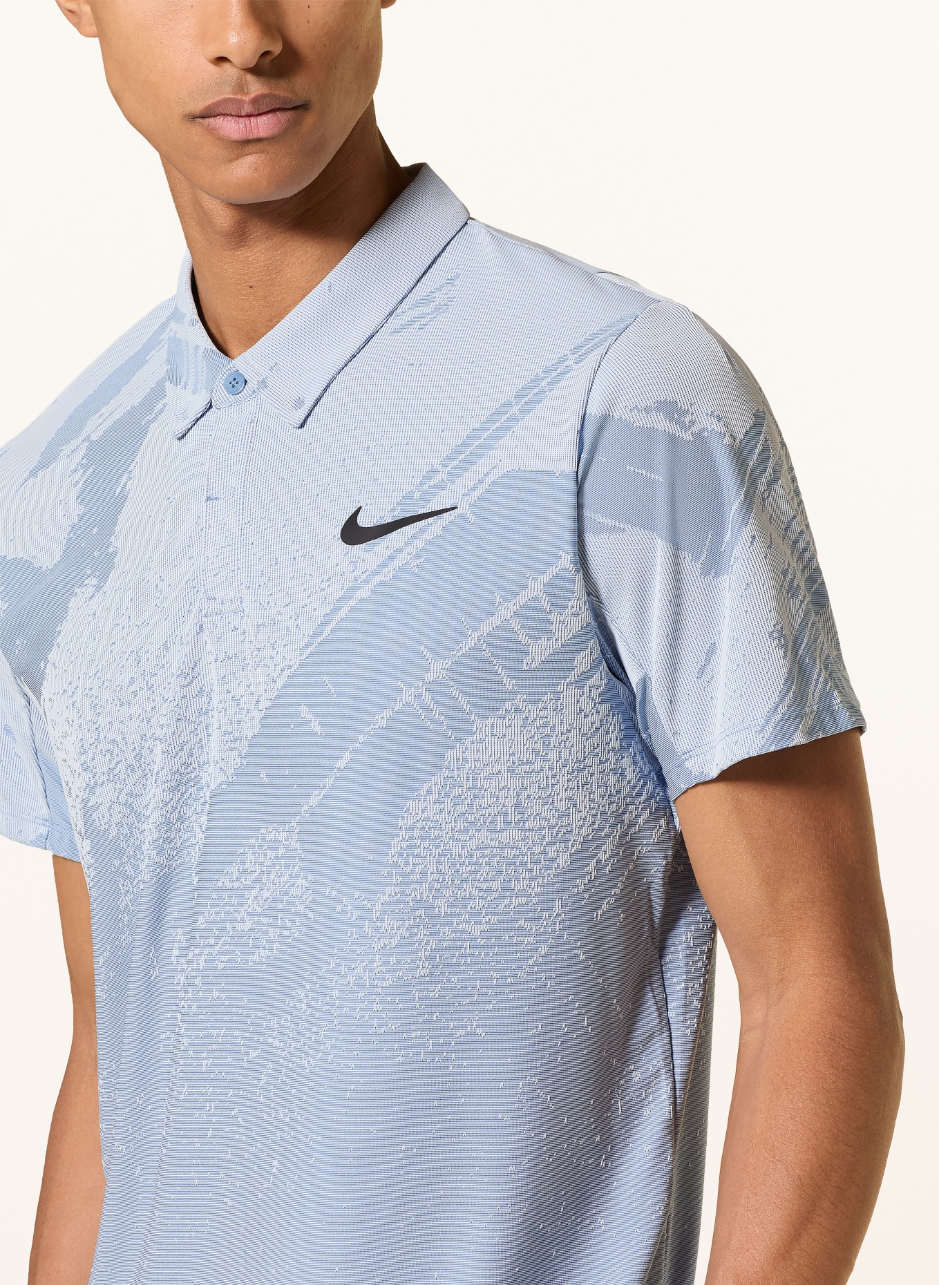Nike Funkcyjna koszulka polo COURT SLAM: JASNONIEBIESKI / JASKRAWY NIEBIESKI