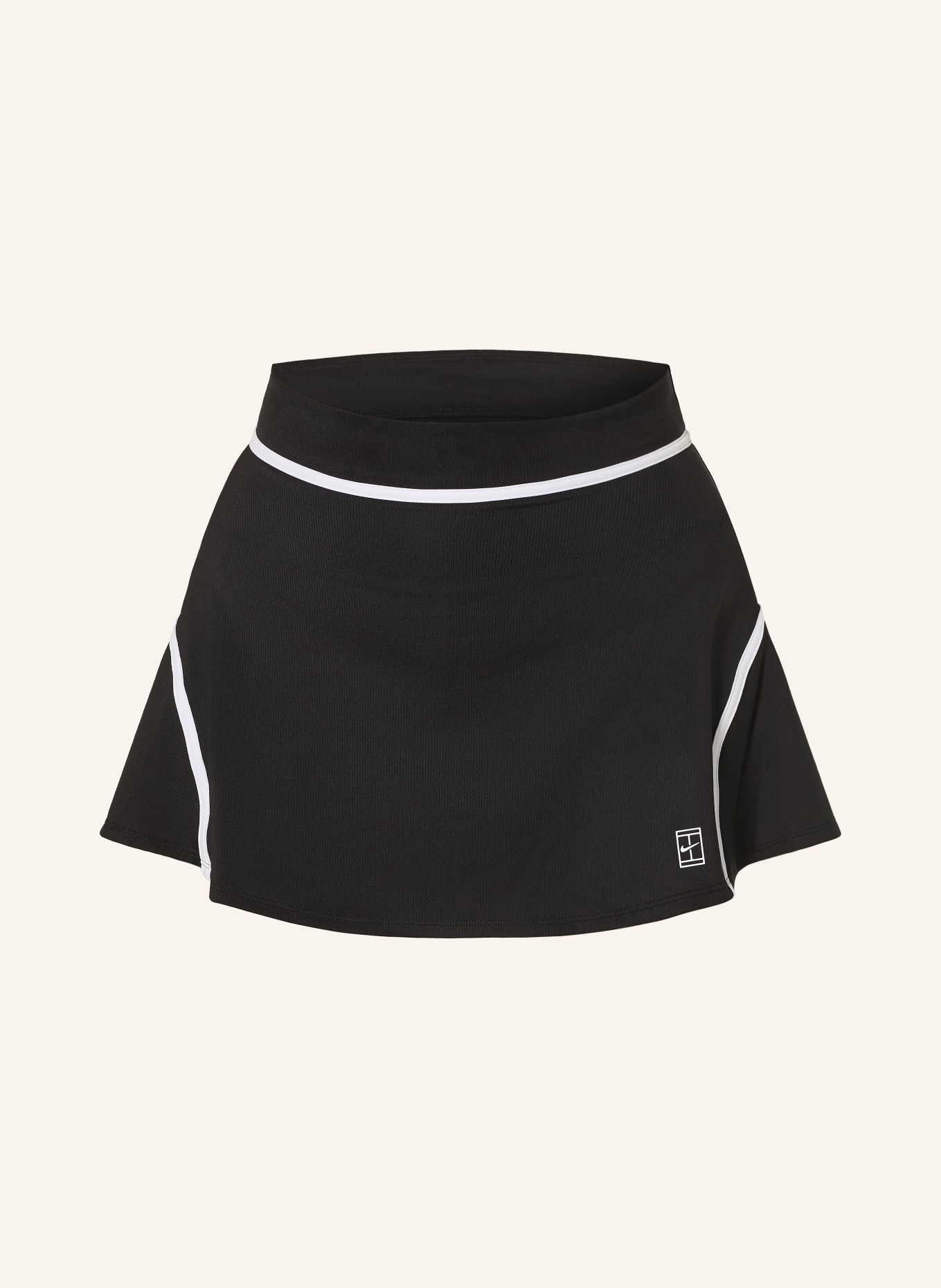 Nike Tenisová sukně COURT ADVANTAGE: ČERNÁ / BÍLÁ