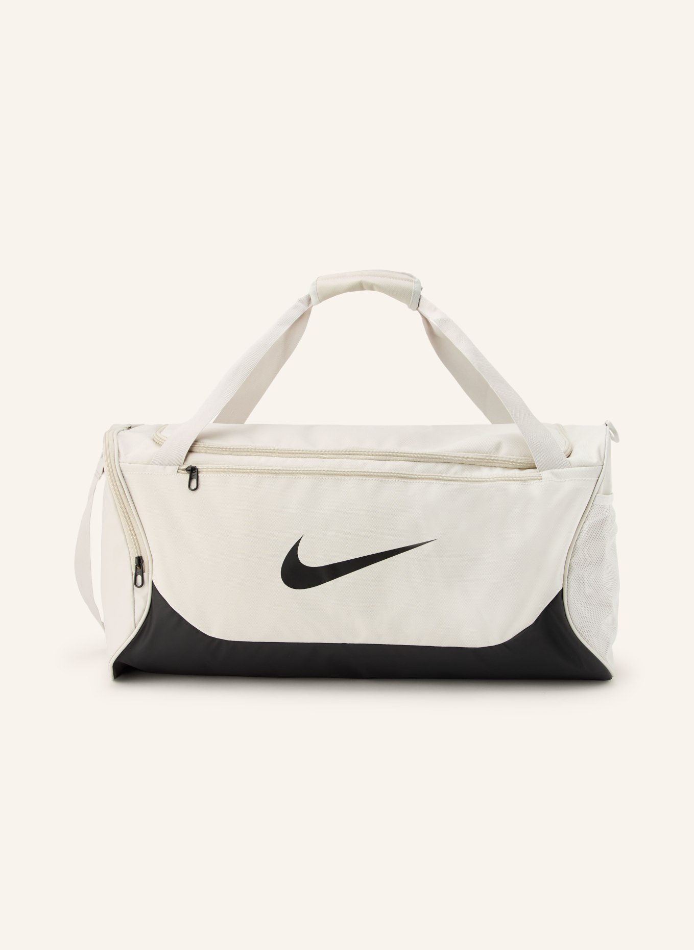 Nike Geantă de sport BRASILIA 60L: BEJ / NEGRU