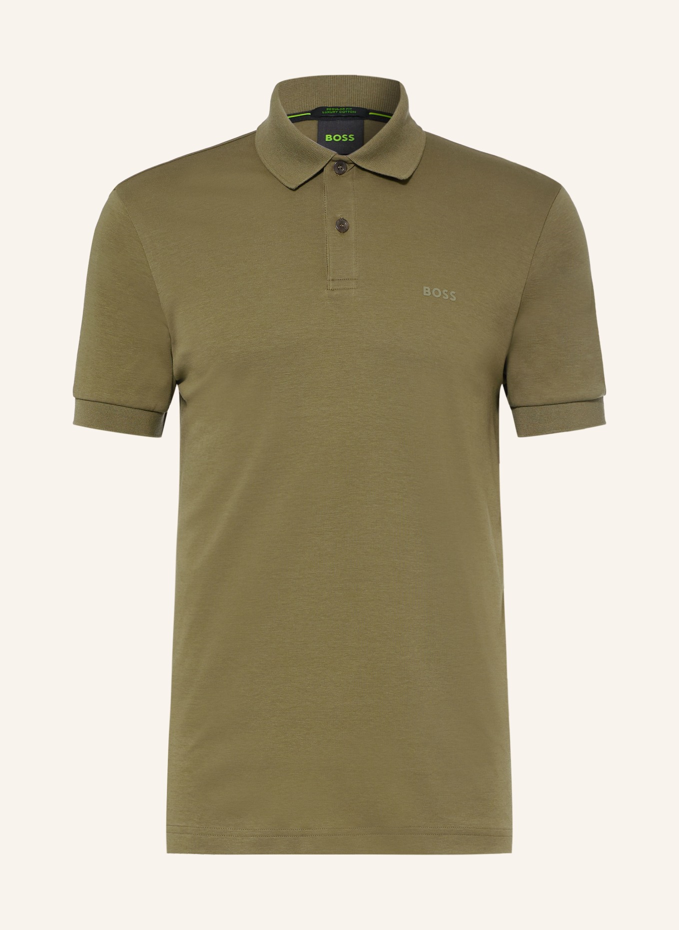 BOSS Tricou polo din jersey PIO: VERDE
