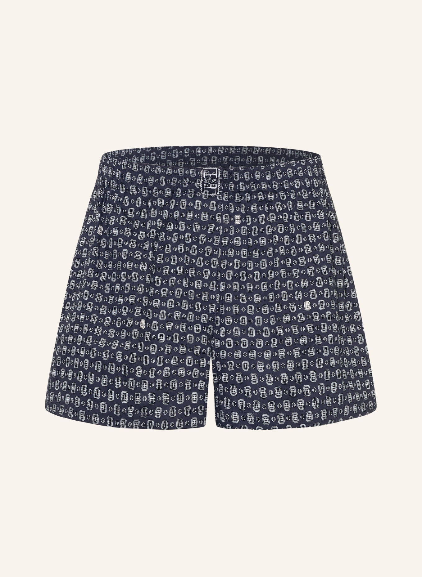 LACOSTE Short: DONKERBLAUW / WIT