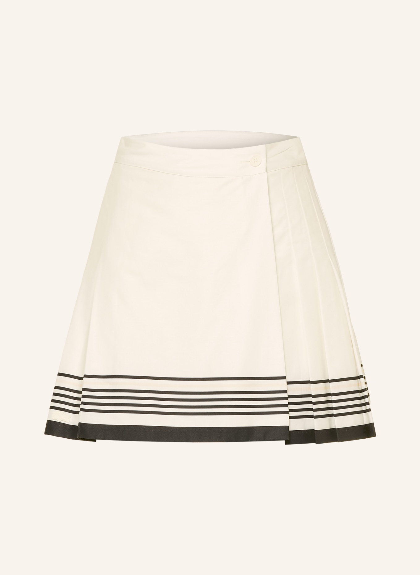 LACOSTE Wickelrock: WEISS / DUNKELBLAU