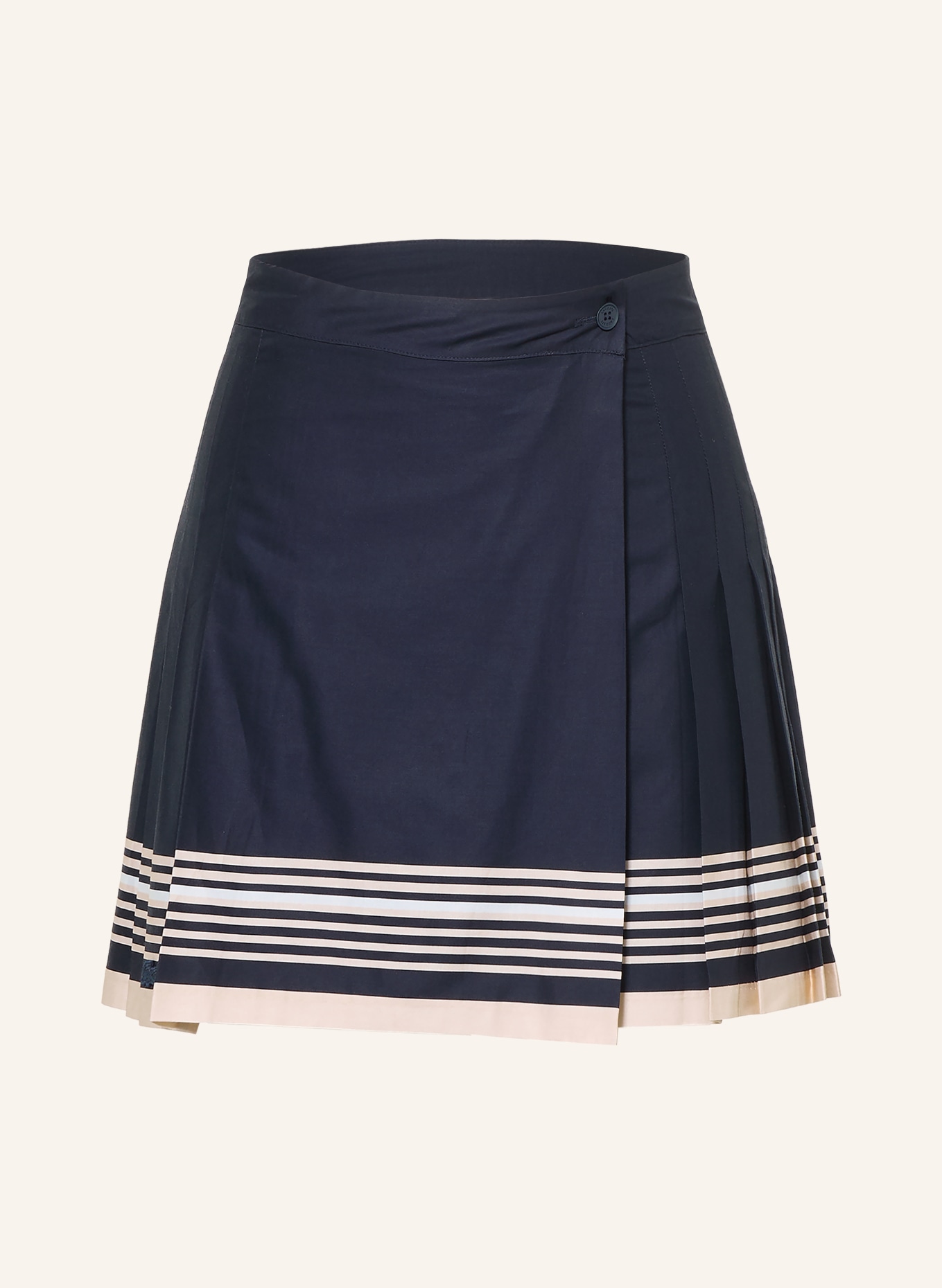 LACOSTE Wrap-nederdel: MØRKEBLÅ / CREME / HVID
